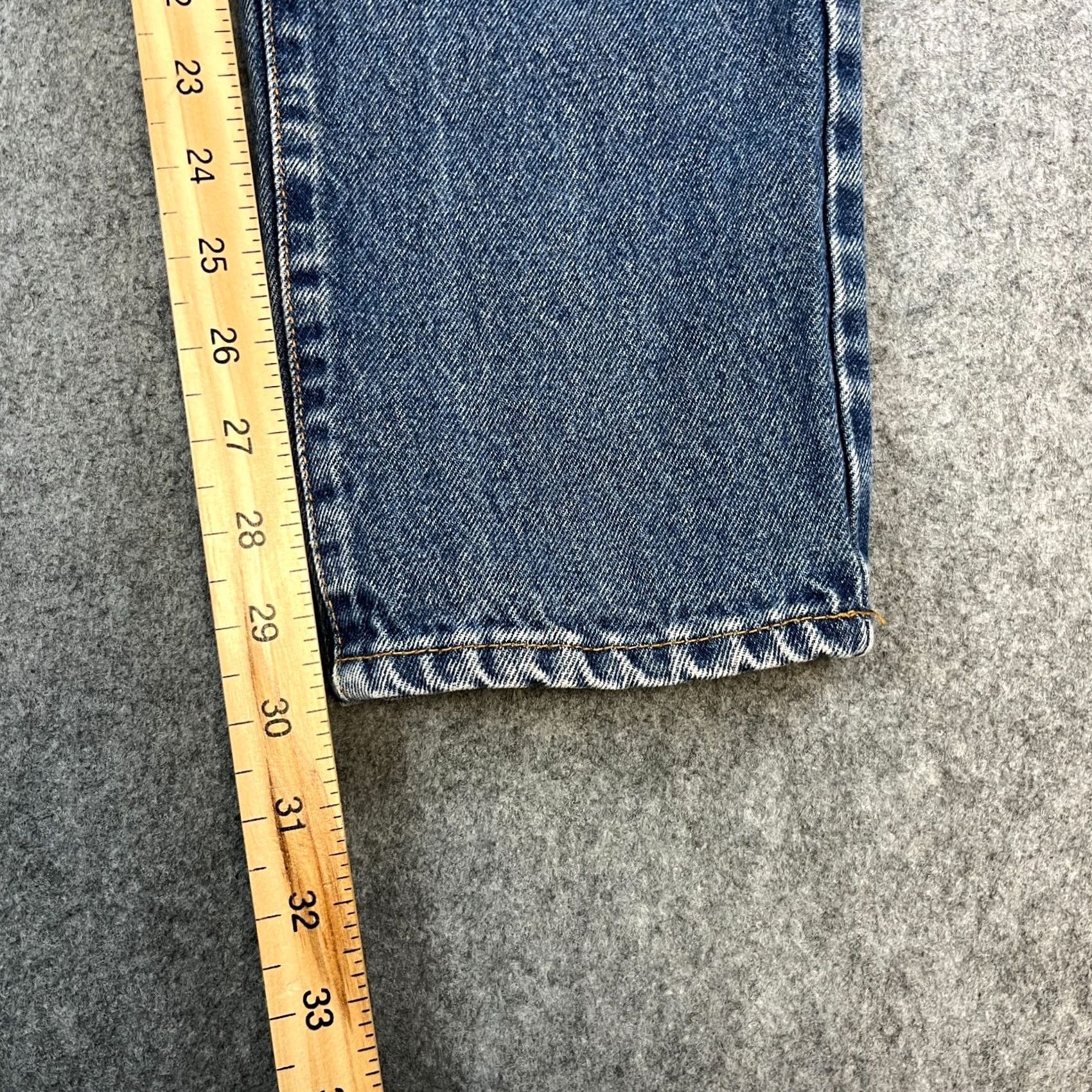 Vintage Armani Jeans Jeans High Waist Mom 6 Womens Blue 90s Vintage Denim 5-Pocket Rise 11 Slim Regular Size 28" / US 6 / IT 42 - 4 Thumbnail