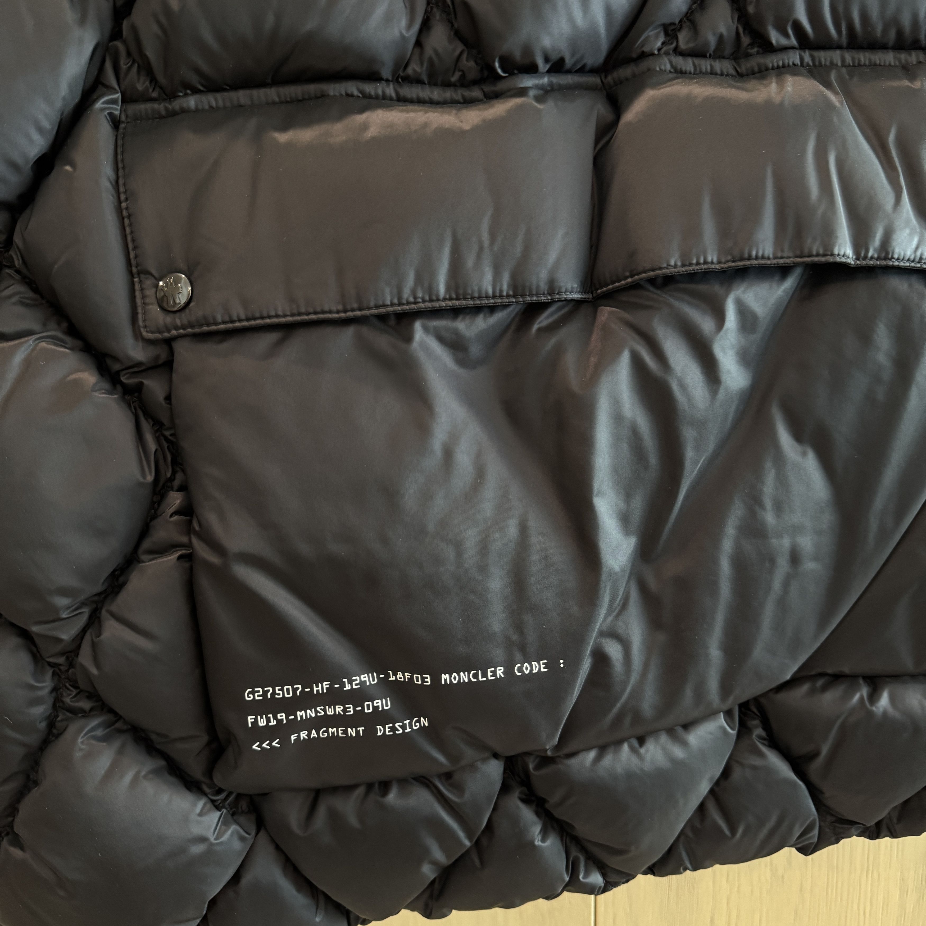 Moncler Rare Moncler Genius x FRAGMENT Padded Puffer Vest - Black Size US L / EU 52-54 / 3 - 5 Thumbnail