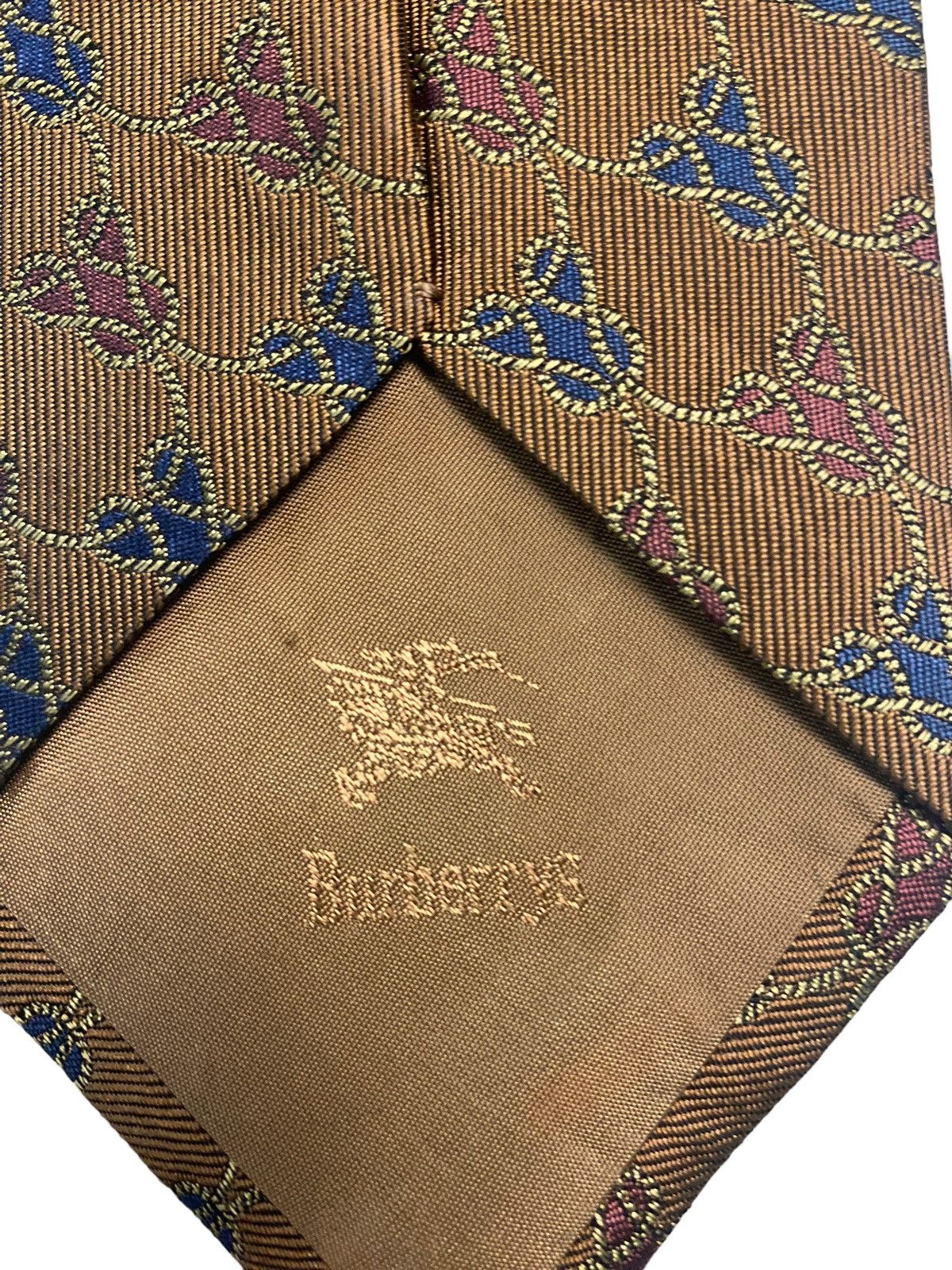 Burberry × Designer × Vintage 👍 Vintage Burberrys of London original authentic neck Ties Size ONE SIZE - 8 Thumbnail