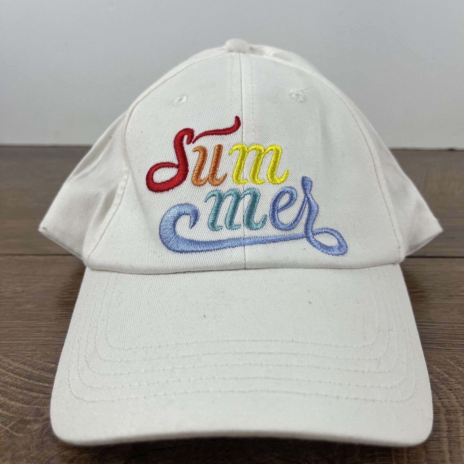 Other Summer Hat Summer Baseball Hat White Adjustable Hat White Ad Size ONE SIZE - 6 Thumbnail