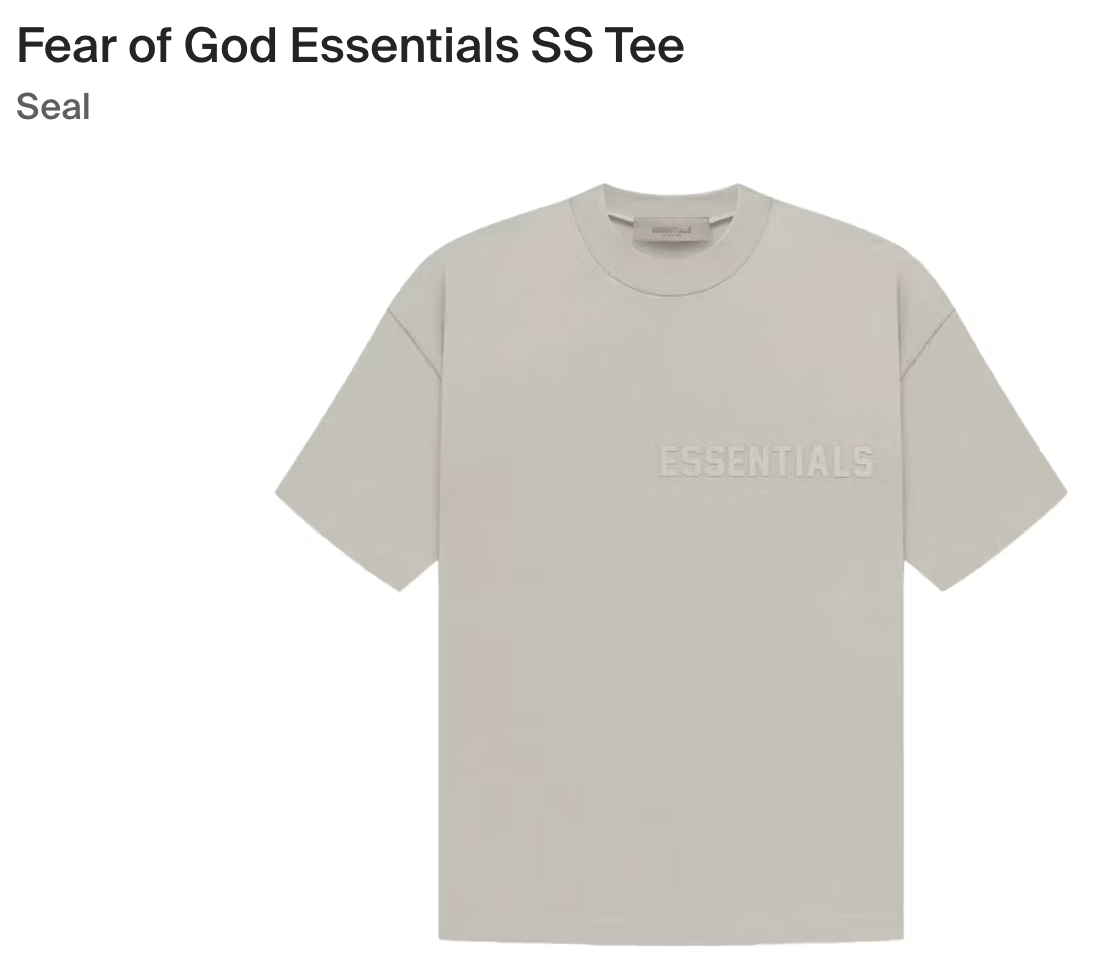 Fear of God Essentials SS23 Tee (Seal)