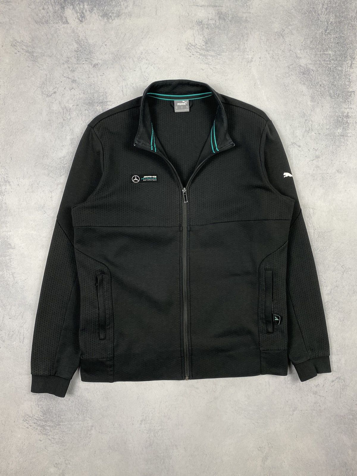 Puma Puma AMG Petronas Racing Zip Up Track Top Jacket Size M Size US M / EU 48-50 / 2 - 2 Thumbnail