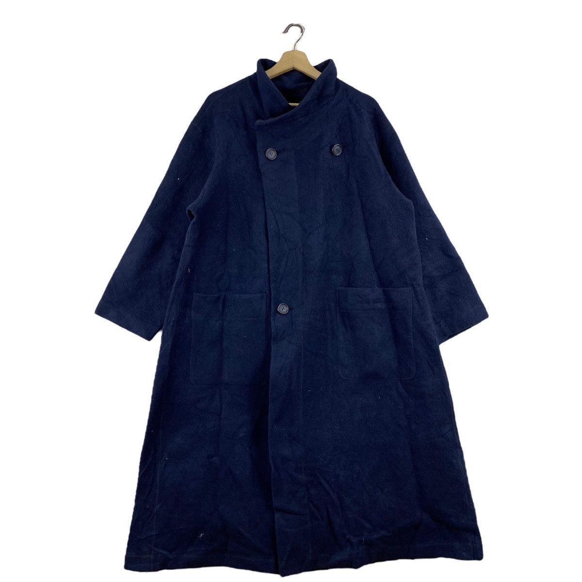 Issey Miyake Vintage 90s PLANTATION ISSEY MIYAKE Japanese Brand Wool Navy Size US M / EU 48-50 / 2 - 1 Thumbnail