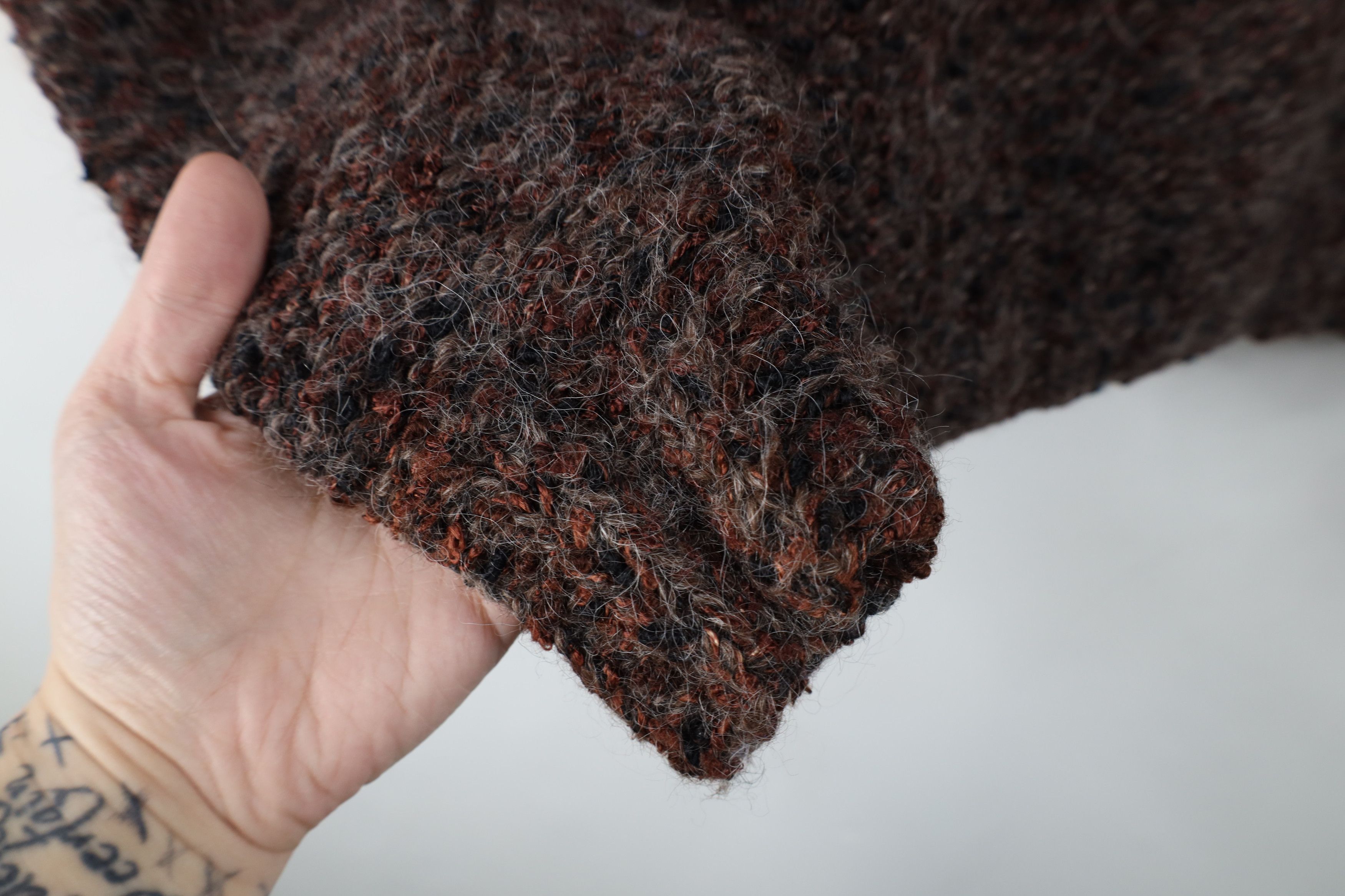 Vintage Vintage 60s Streetwear Mohair Wool Knit Collared Sweater Size S / US 4 / IT 40 - 6 Thumbnail