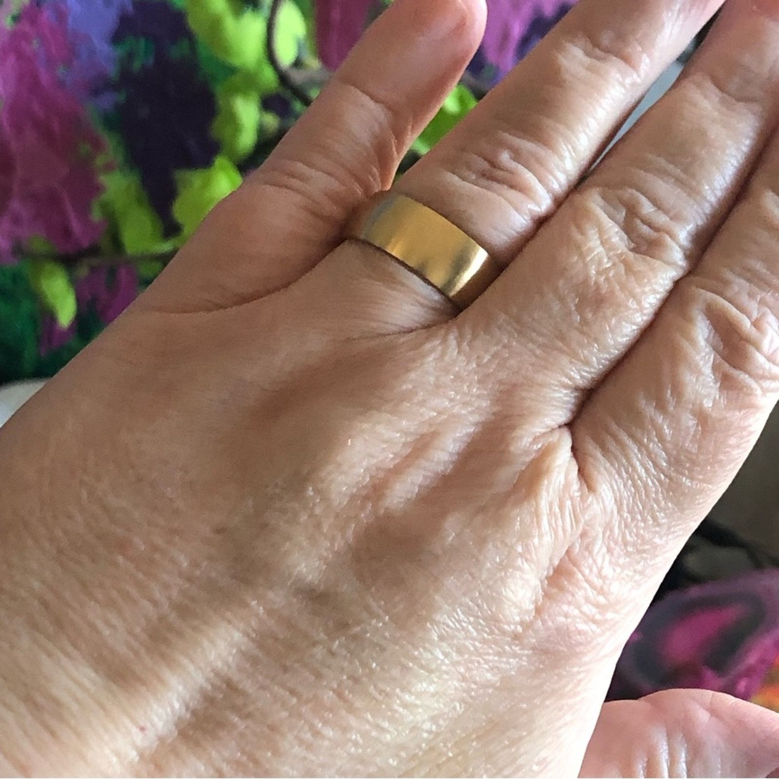 Jewelry Men’s matte frosted titanium steel gold band NWT 11 Size ONE SIZE - 9 Thumbnail