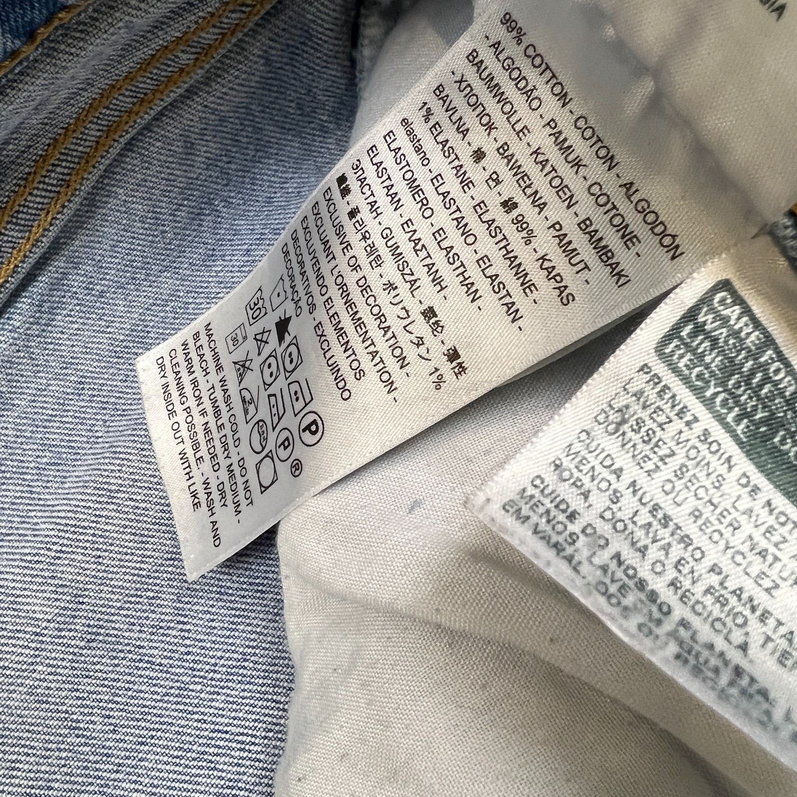 Levi's Levi's Ribcage Straight Jean 32x27 Blue Distressed High Rise Size 32" / US 10 / IT 46 - 12 Thumbnail