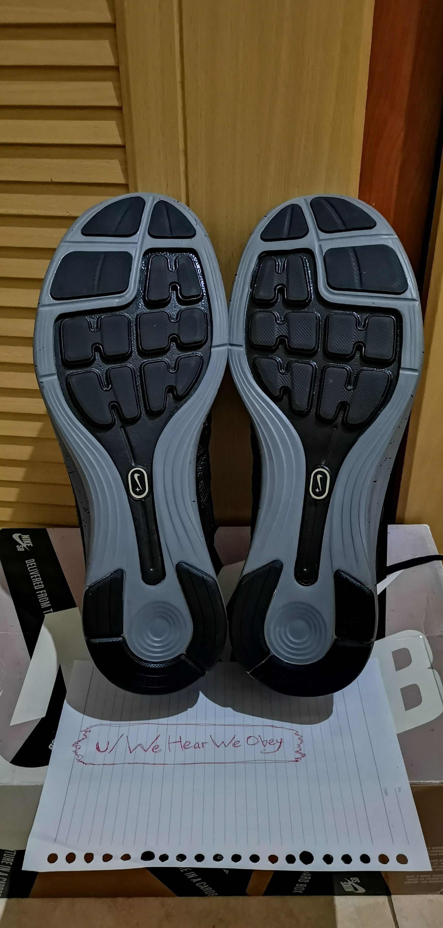 Nike × Supreme Nike Flyknit Lunar 1+ Supreme, size 12, New with OG Box Size US 13 / EU 46 - 9 Thumbnail