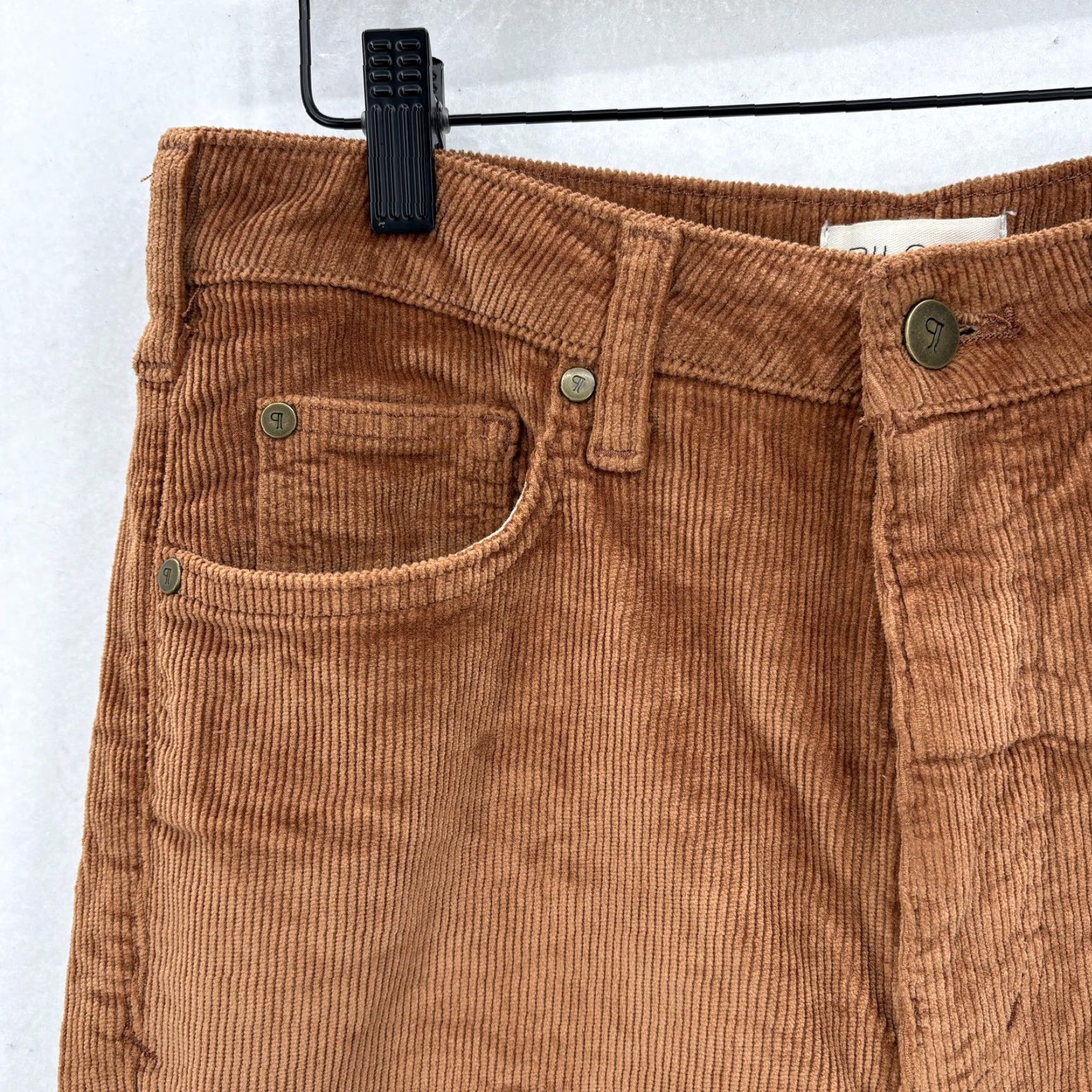 Vintage VINTAGE Pilcro Pants Womens 27 Brown Corduroy High Rise Straight Leg Stretch Crop Boho Size 27" / US 4 / IT 40 - 3 Thumbnail