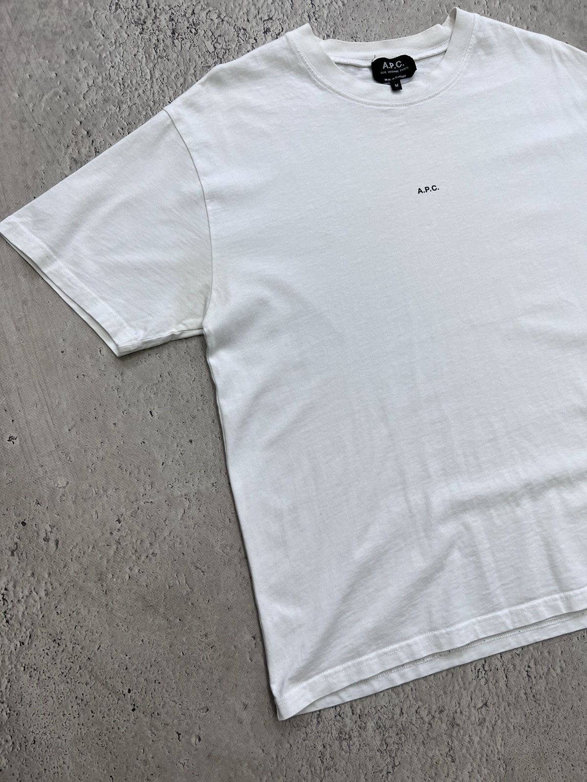 A.P.C. Vintage A. P. C. CENTR MINI LOGO T-Shirt Size US M / EU 48-50 / 2 - 2 Thumbnail