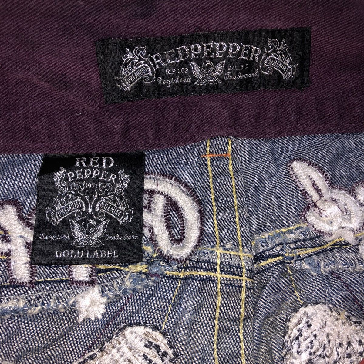 Blue Blue Japan × Designer × Japanese Brand Vintage Red Pepper Gold Label R.P 262, L.B.D Size US 30 / EU 46 - 19 Thumbnail