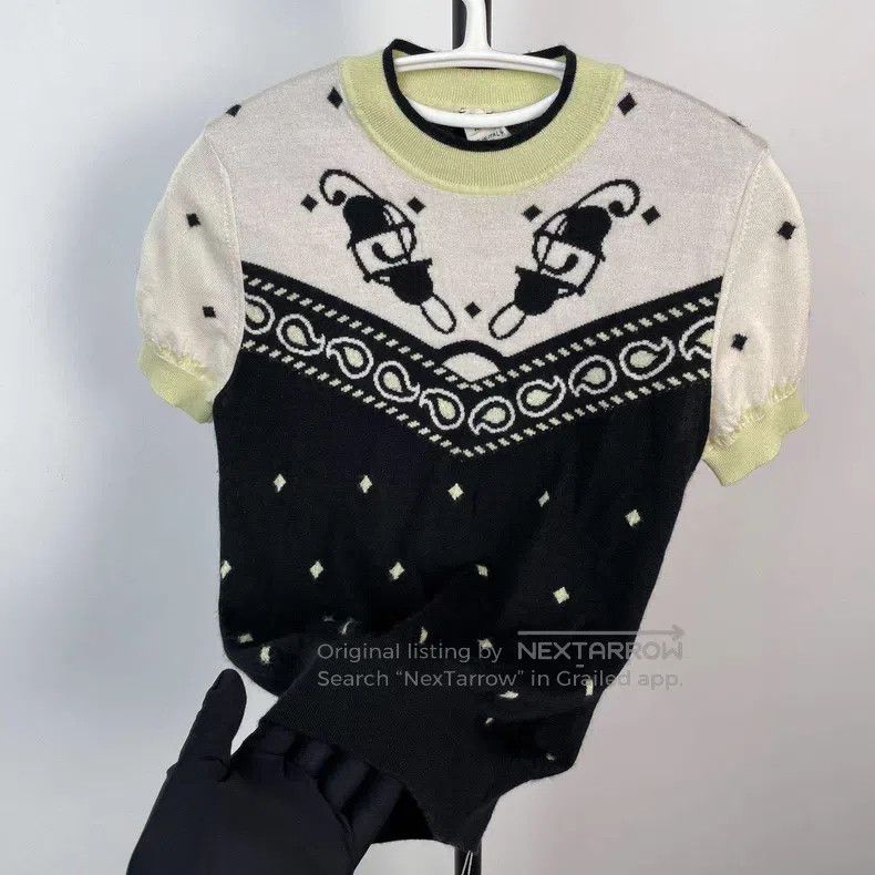 Hermes Hermes Cashmere Knit Short Sleeve Size XS / US 0-2 / IT 36-38 - 2 Thumbnail