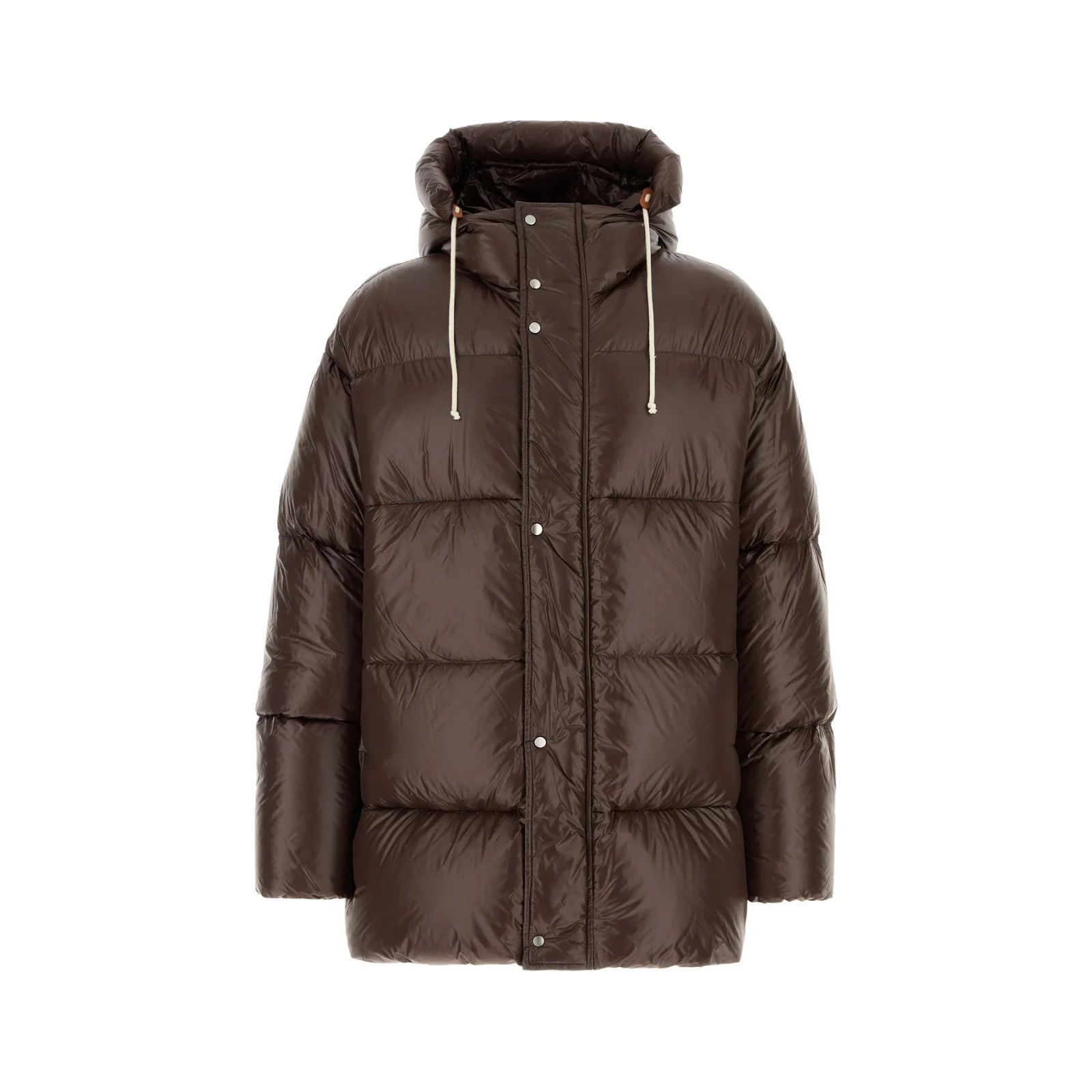 Jil Sander JIL SANDER Chocolate Nylon Down Jacket New & Authentic (Men' Size US L / EU 52-54 / 3 - 1 Thumbnail