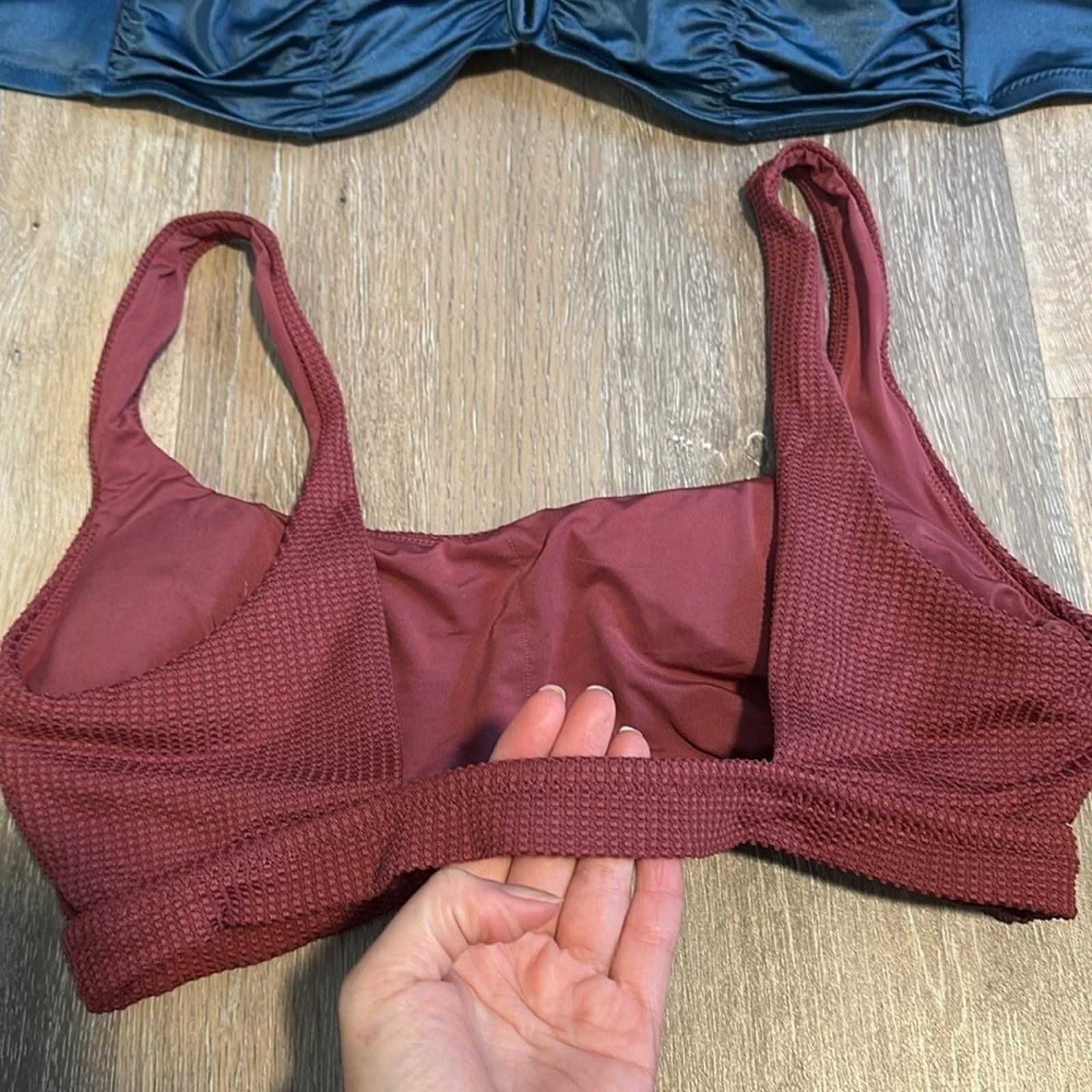Other AERIE XL BIKINI SHADE SHORE LOT 38DD SWIM BANDEAU STRAPLESS Size ONE SIZE - 2 Thumbnail