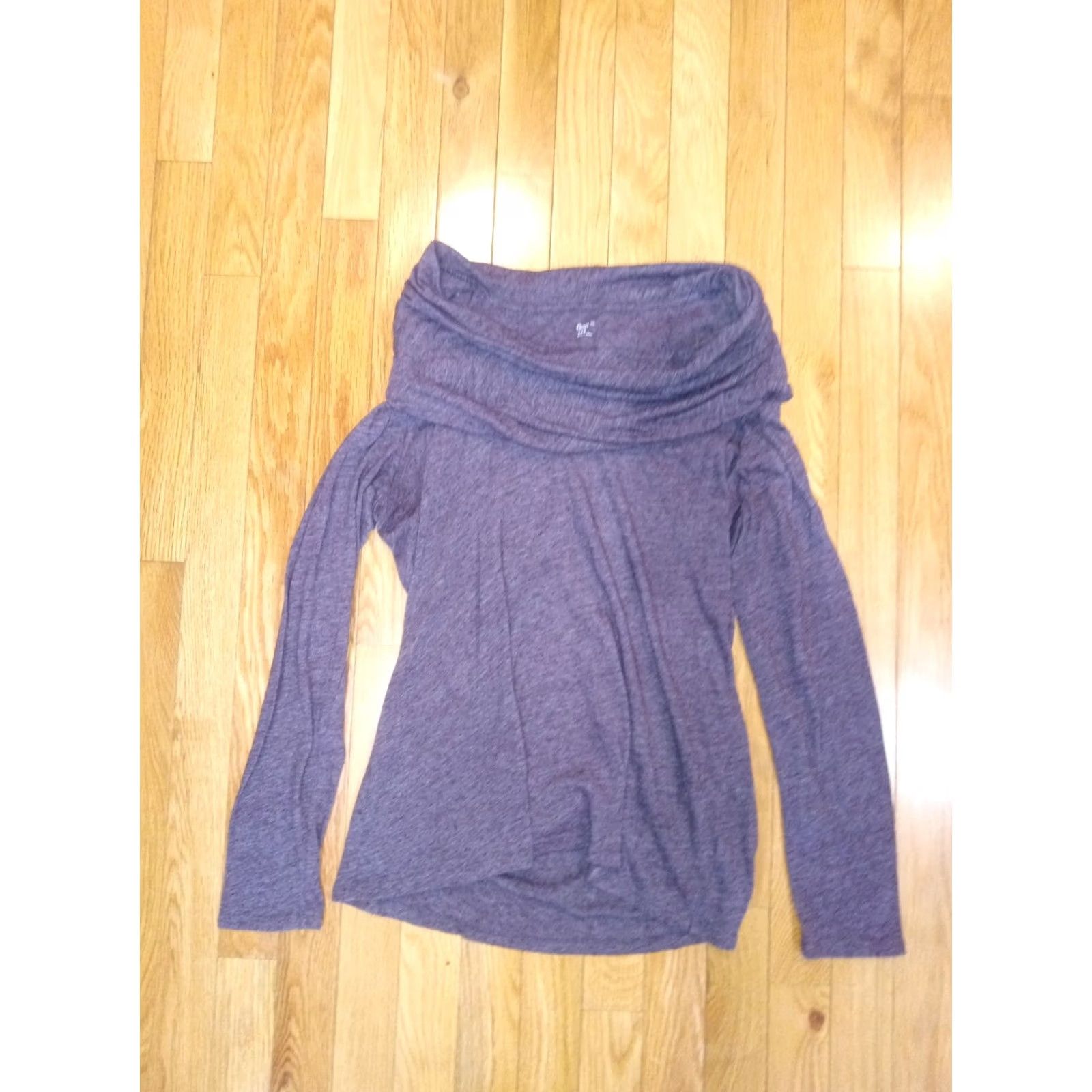 Gap Gap Textured Cowl-Neck Sweater For Women XL Purple Long Sleeve Pullover Knit Shirt MPN SHIRT4419 Size XL / US 12-14 / IT 48-50 - 3 Thumbnail