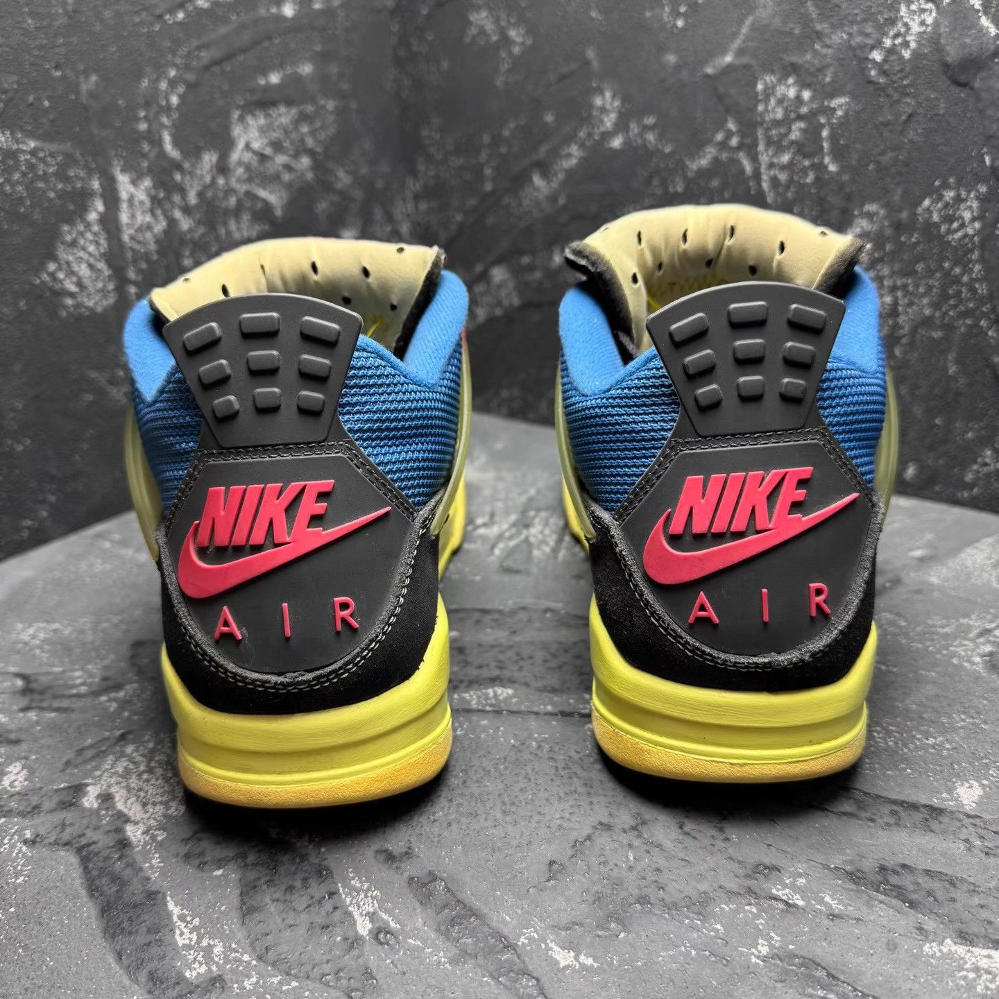 Nike Air Jordan 4 Union Black Blue Q10 Size US 9 / EU 42 - 6 Thumbnail