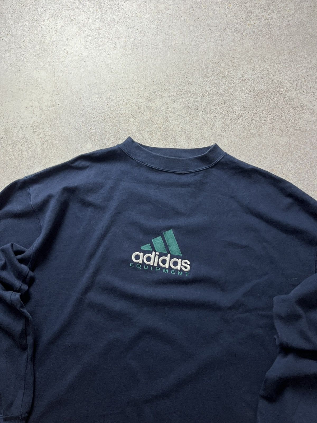 Adidas Adidas Equipment Crewneck Pullover Fleece Sweatshirt Blue Size US L / EU 52-54 / 3 - 2 Thumbnail