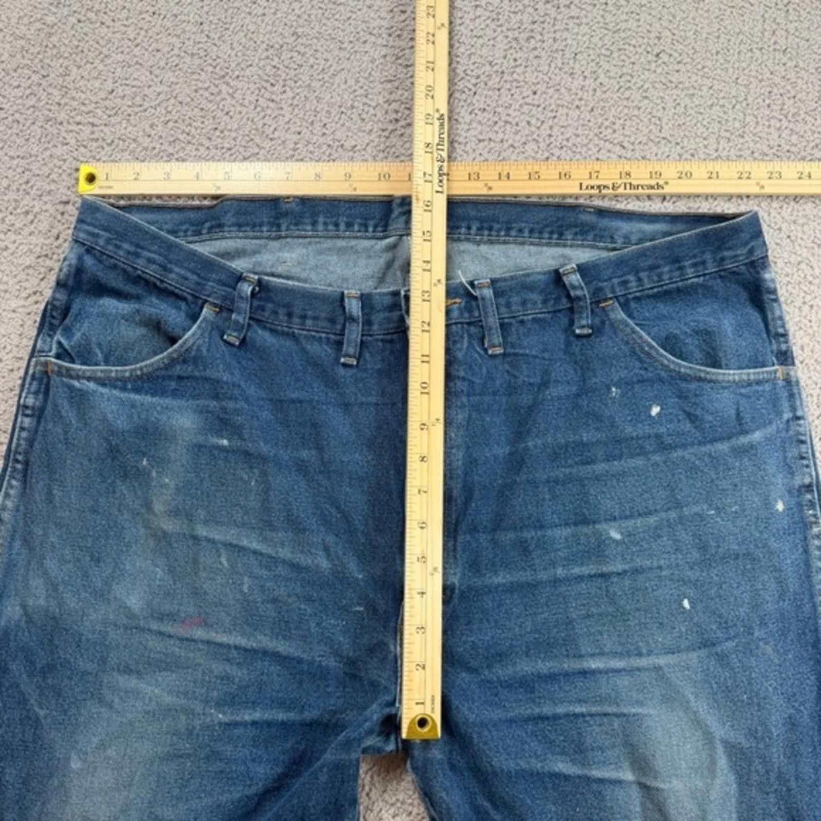 Rustler Rustler Workwear Jeans Mens 46x32 Distressed Faded Carpenter Size US 44 / EU 60 - 4 Thumbnail