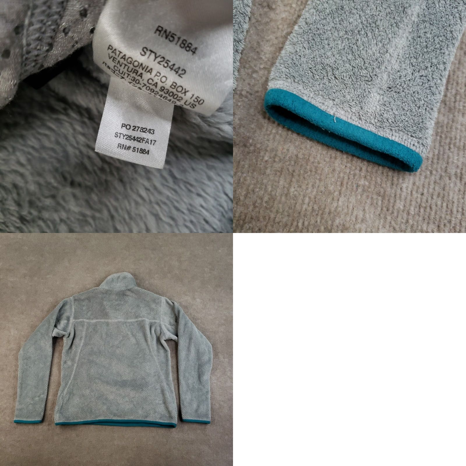 Patagonia Patagonia Sweater Womens Small Gray Pullover Fleece Pockets Mock Neck 1/4 Zip Outdoor Ski Casual Travel All Seasons Winter Fall 25442 Size S / US 4 / IT 40 - 8 Thumbnail