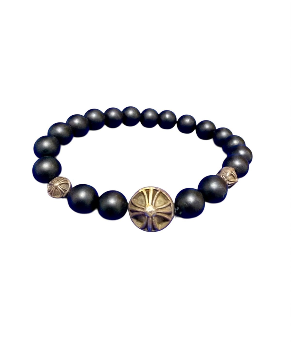 Chrome Hearts Vintage Chrome Hearts black onyx bead bracelet Size ONE SIZE - 2 Thumbnail