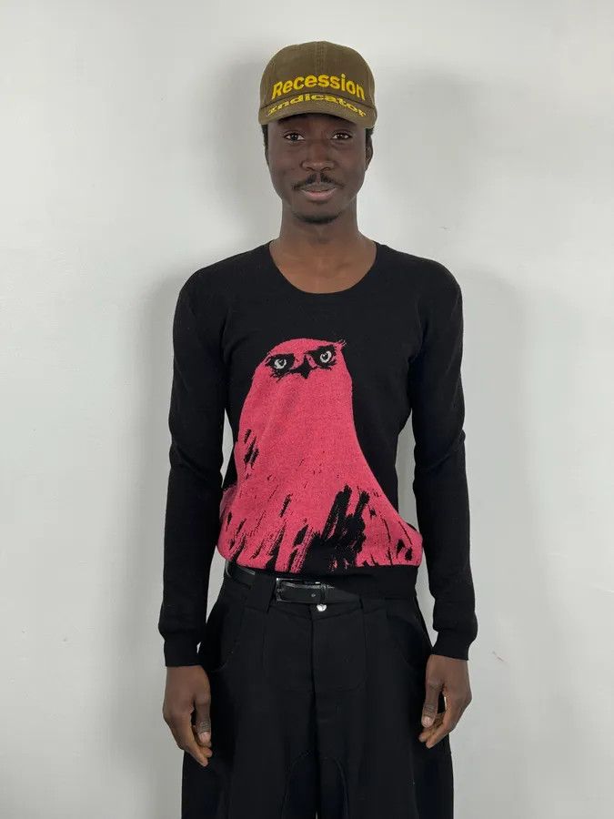 Alexander McQueen SS2013 Alexander McQueen Pink Eagle Black Sweater Size US S / EU 44-46 / 1 - 2 Thumbnail