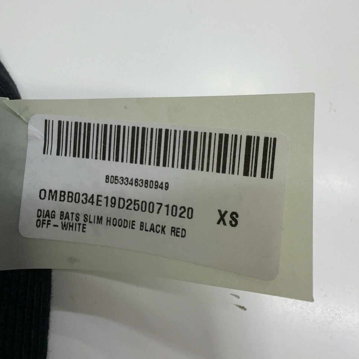 Off-White OFF-WHITE Diagonal Sleeve Bats Slim Fit Hoodie Size US XS / EU 42 / 0 - 4 Thumbnail