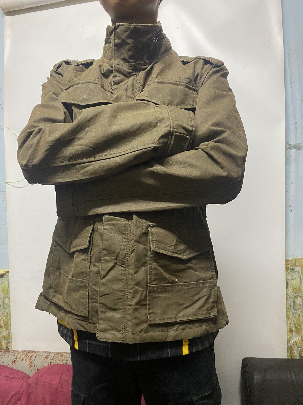 Japanese Brand 291295 Homme Jacket Military Style With Hoodie Size US M / EU 48-50 / 2 - 20 Thumbnail