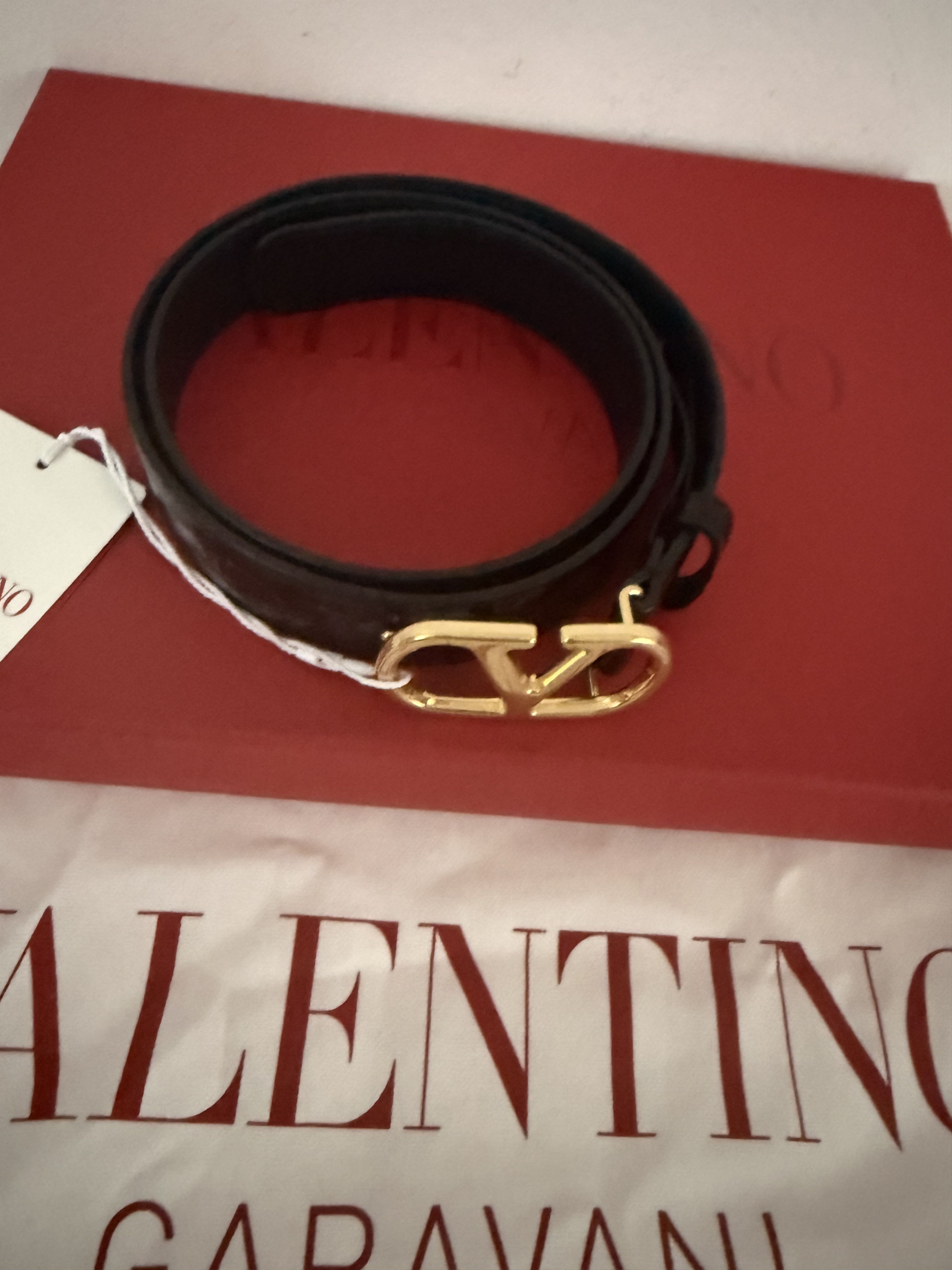 Valentino Crocodile Leather Valentino V-Logo Size 32 - 8 Thumbnail
