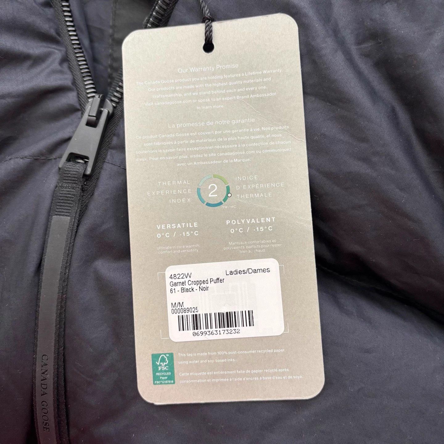 Canada Goose Canada Goose Short Down Jacket Black M NWT Waterproof Size M / US 6-8 / IT 42-44 - 9 Thumbnail