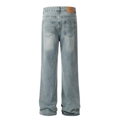 Hypebeast × Japanese Brand × Jean Pants Casual distressed wide-leg straight jeans Size US 33 - 3 Thumbnail