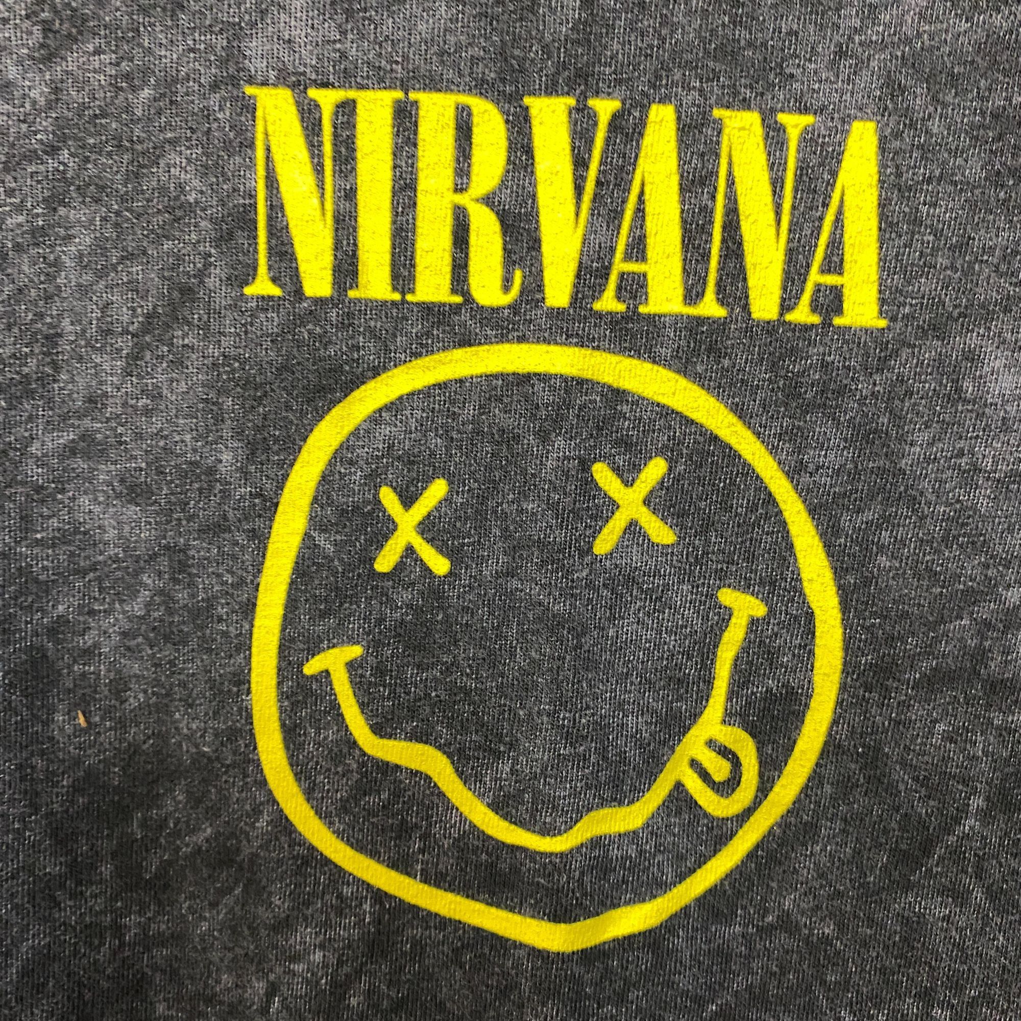 Nirvana Nirvana Nevermind Dead Smiley Logo Grunge Band T-Shirt Mediu Size US M / EU 48-50 / 2 - 2 Thumbnail