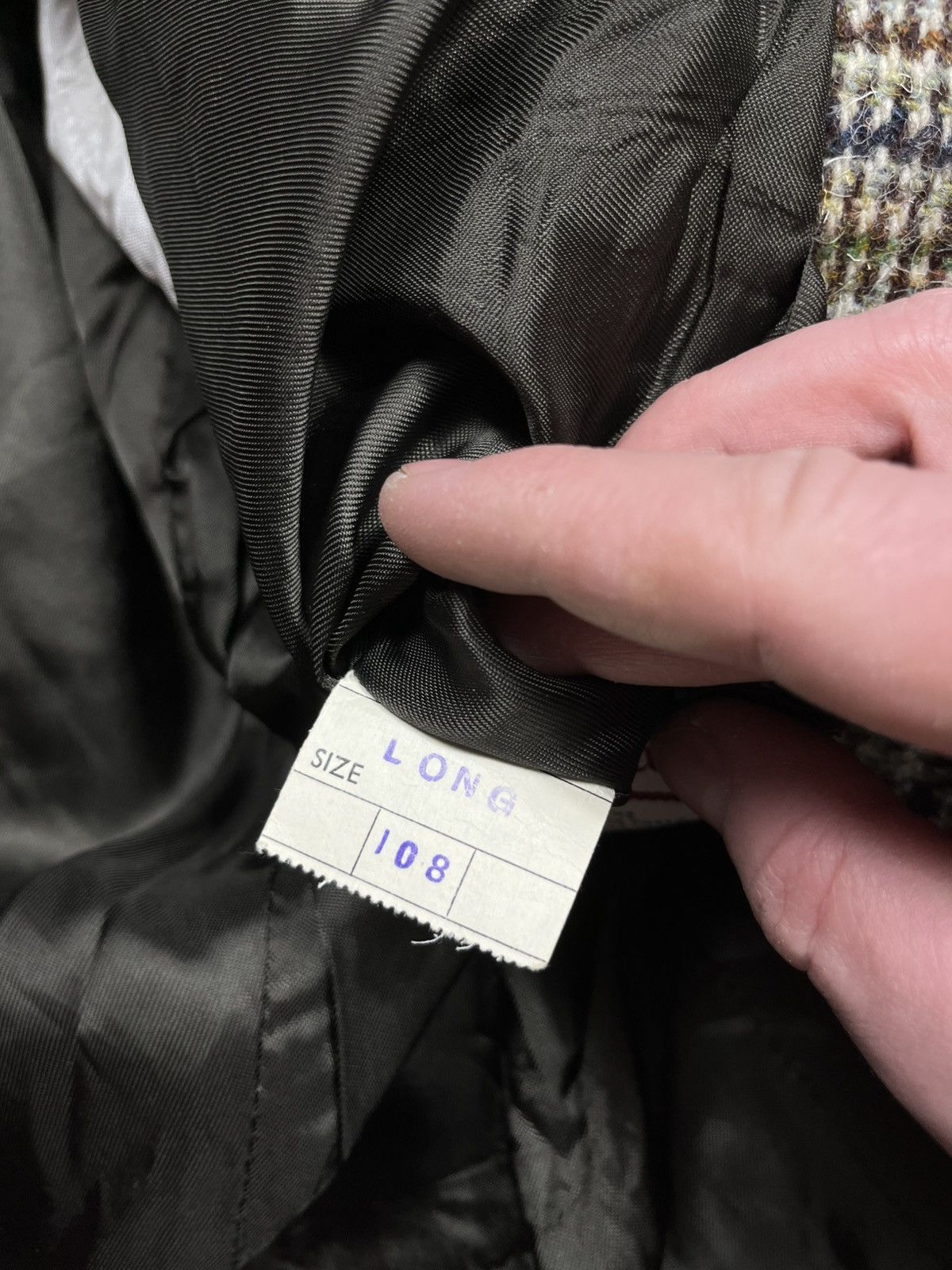 Harris Tweed Dunn & Co Harris Tweed Wool Blazer Jacket Check 108 Long Size 44R - 10 Thumbnail