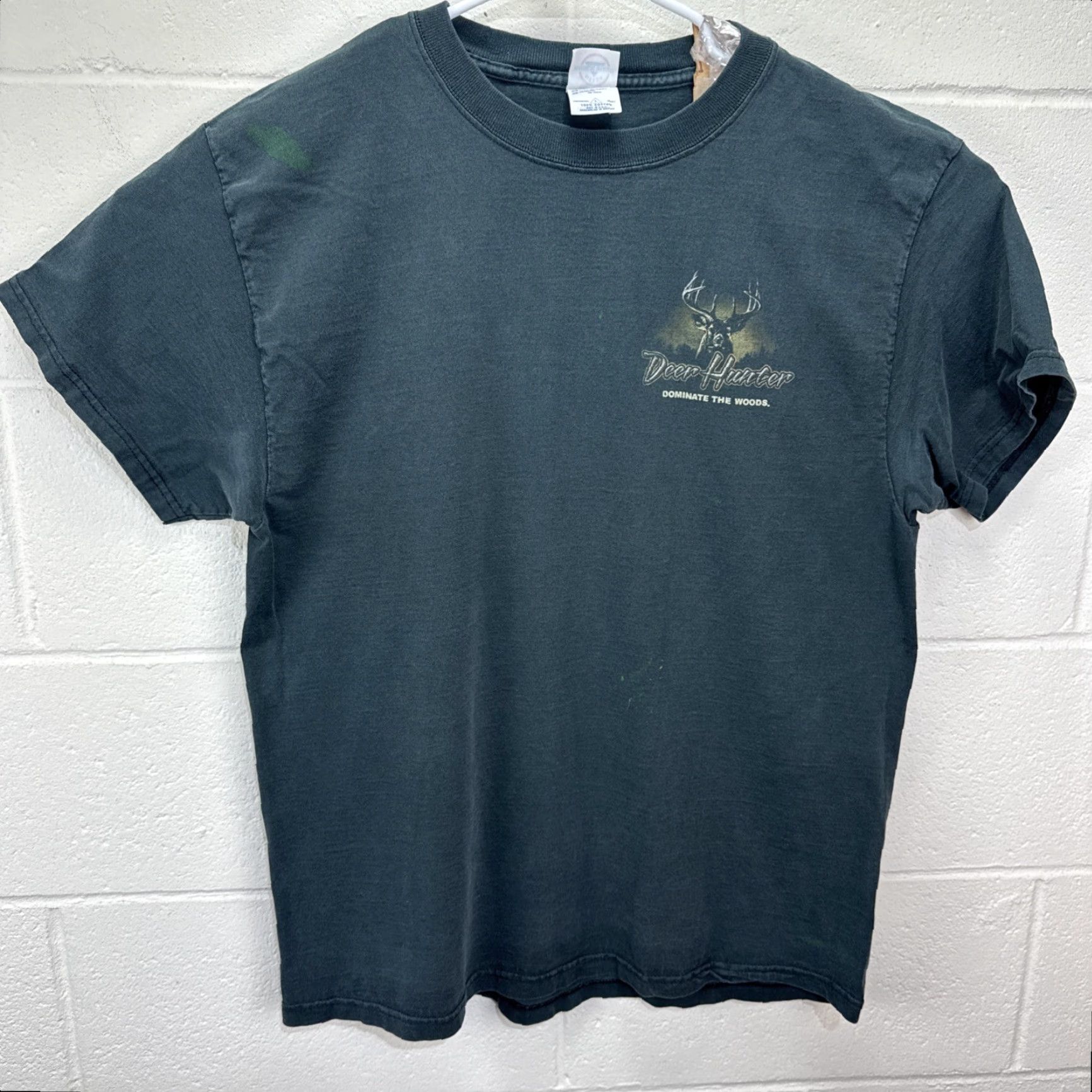 Delta VINTAGE Delta Buck Wear Deer Hunter T-Shirt Men’s Large Black Animals Nature Outdoor 2000s Size US L / EU 52-54 / 3 - 2 Thumbnail