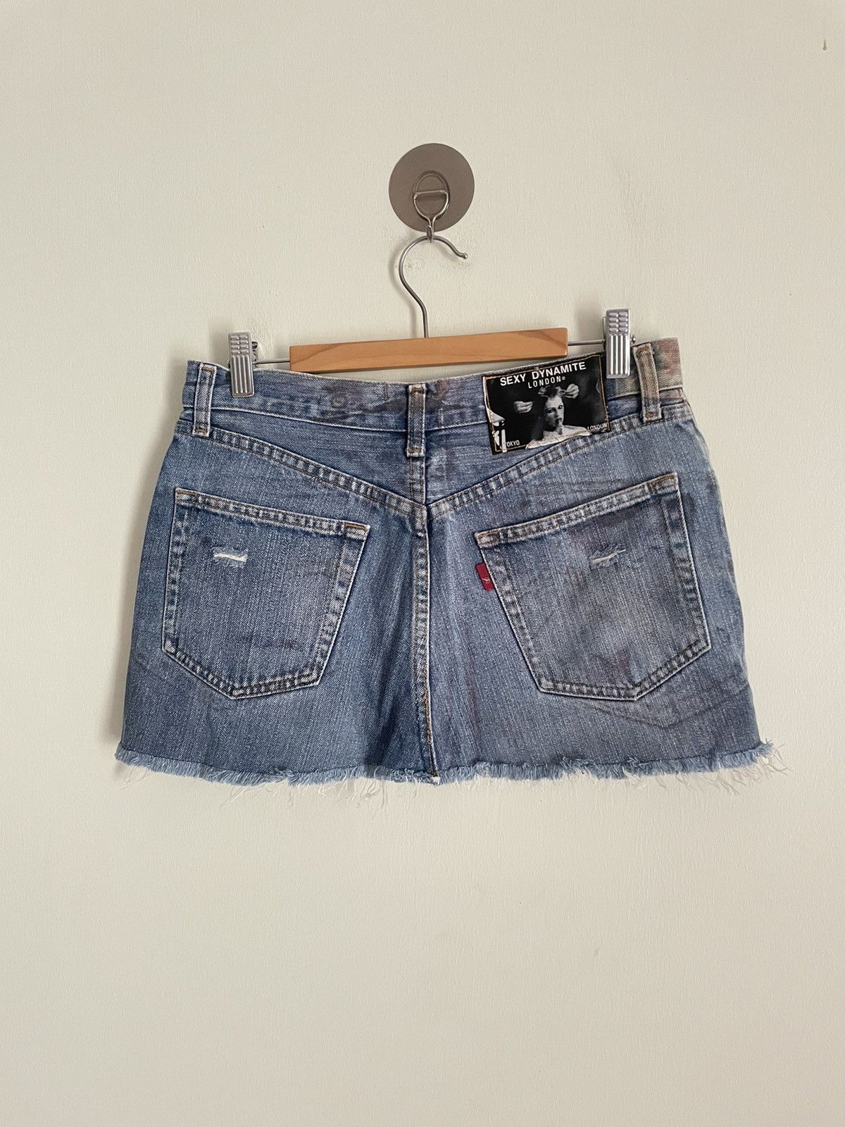 Japanese Brand Sexy Dynamite Denim Mini Skirt Size 30" / US 8 / IT 44 - 2 Thumbnail