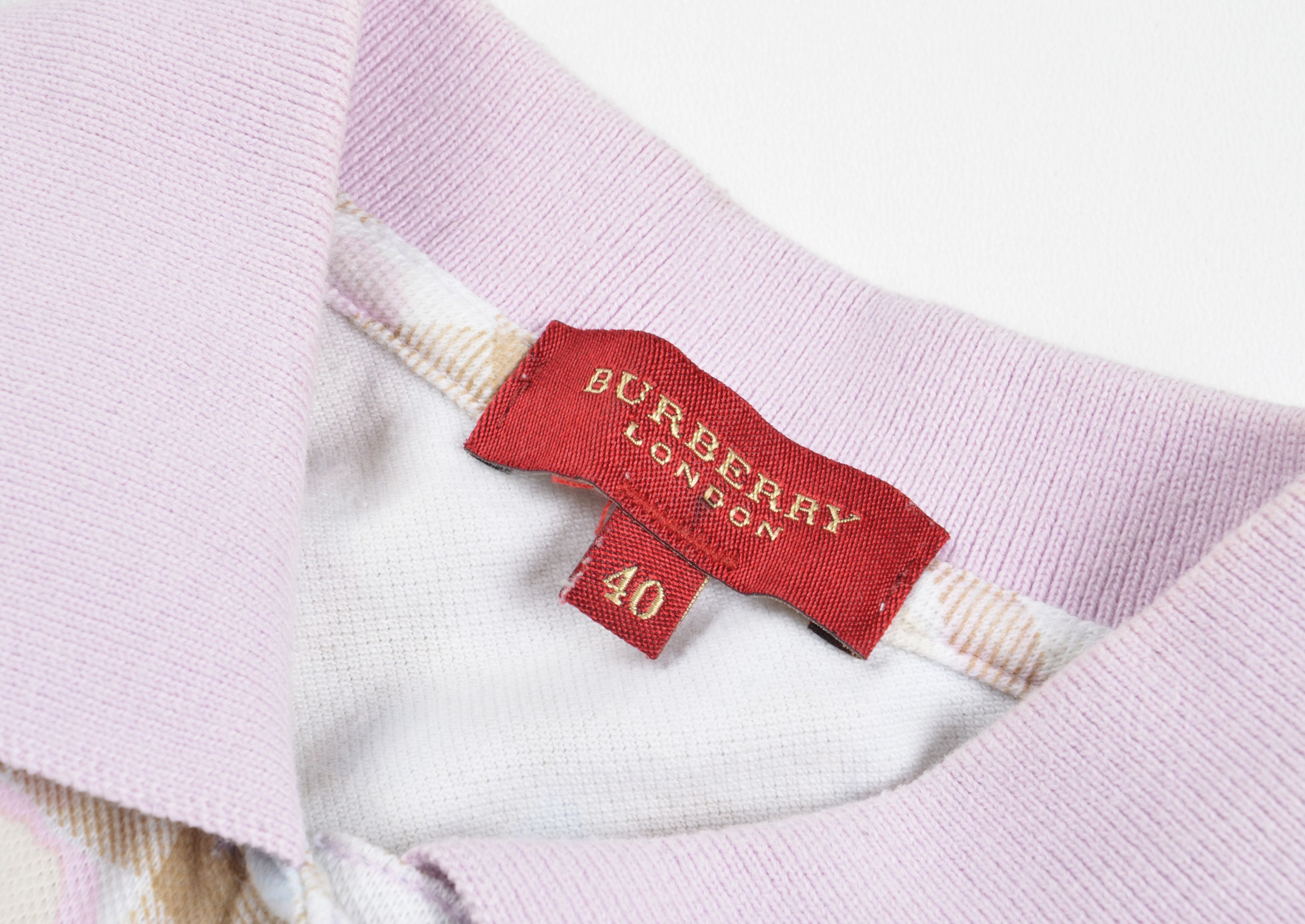 Burberry Vintage Burberry Y2K Nova Check Pink Babydoll Mini Dress Size S / US 4 / IT 40 - 8 Thumbnail