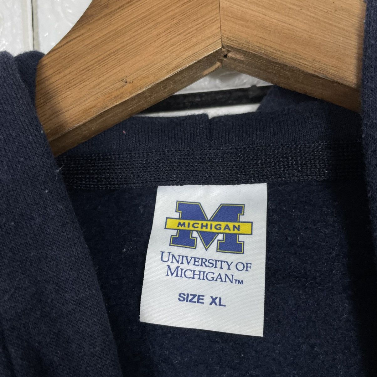 Japanese Brand University Of Michigan Pullover Hoodie Size US M / EU 48-50 / 2 - 14 Thumbnail