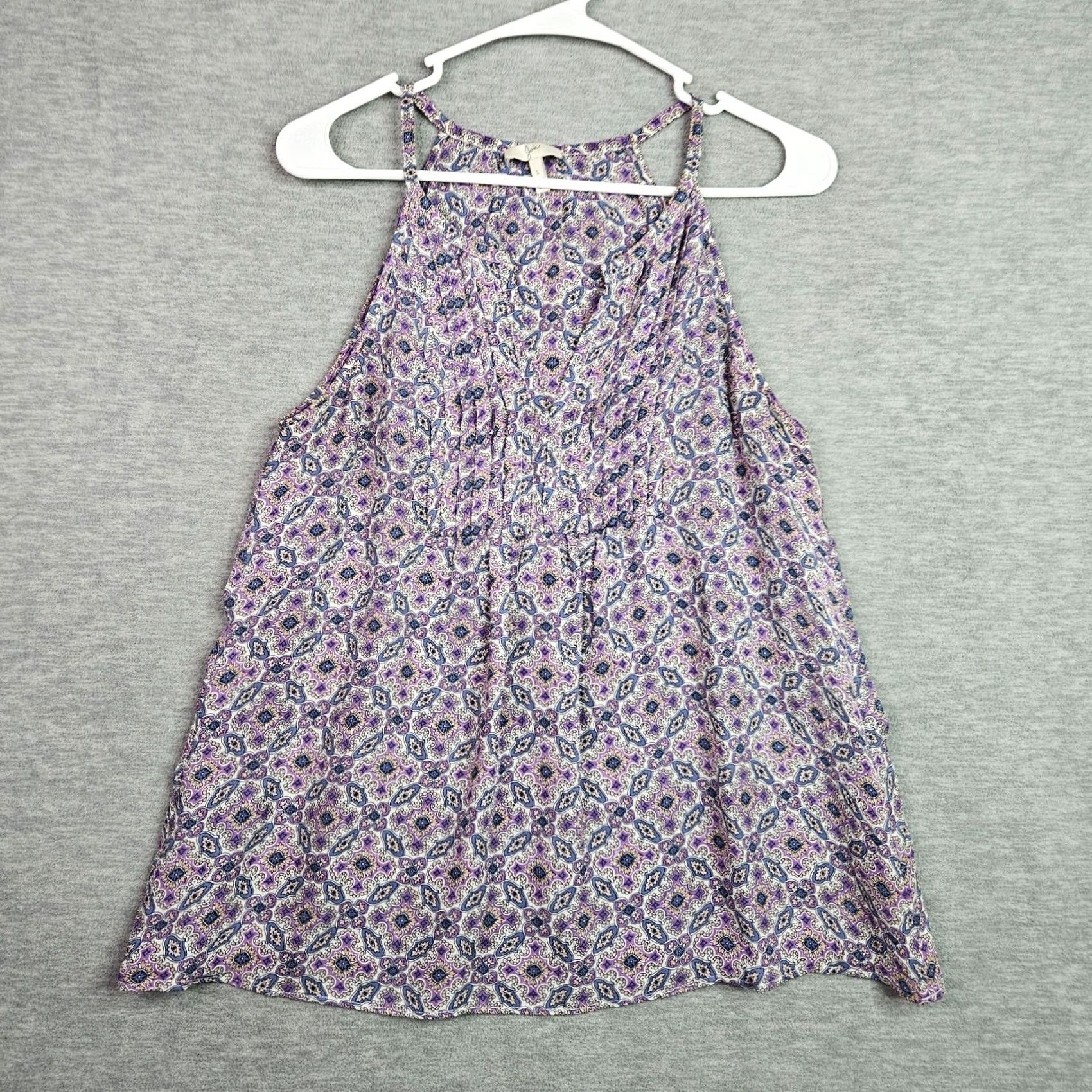 Joie Joie Womens Tank Top Purple Print Sleeveless V-Neck Size S Size S / US 4 / IT 40 - 2 Thumbnail