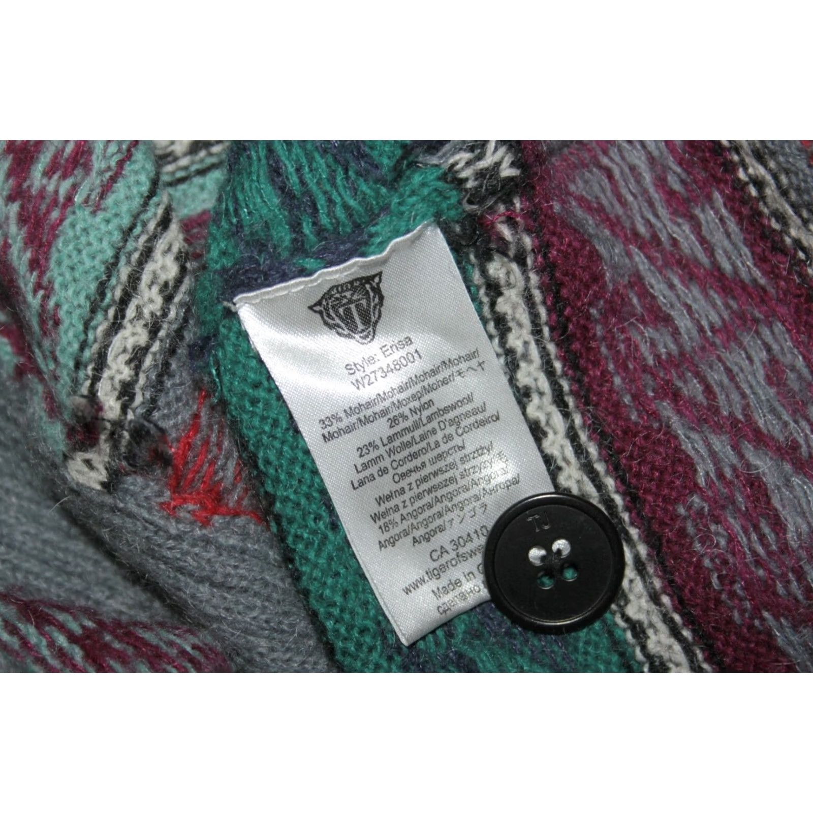 Tiger of Sweden Tiger of Sweden Cardigan Jumper Womens M Multicoloured Mohair V-Neck Size M / US 6-8 / IT 42-44 - 8 Thumbnail