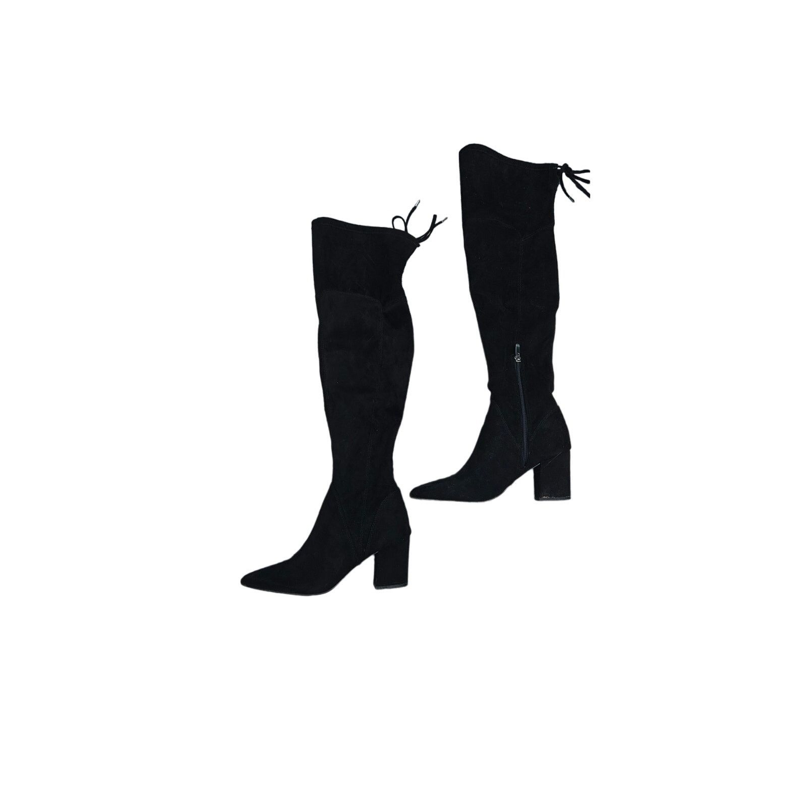 Marc Fisher Thigh High Over the Knee Black Boots with 2.5" Heel Size 8.5 Size US 8.5 / IT 38.5 - 3 Thumbnail