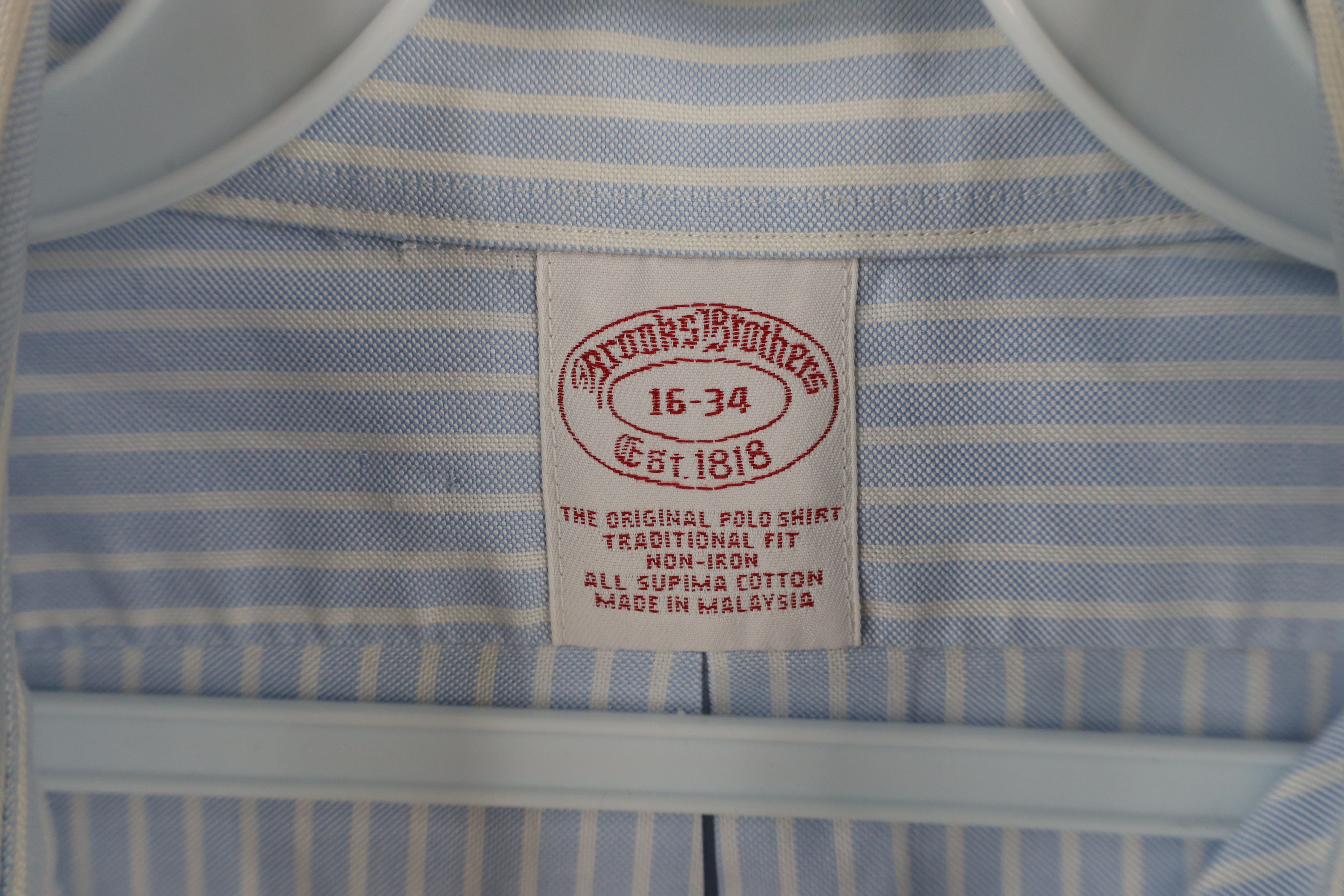 Brooks Brothers × Vintage Vintage 90s Brooks Brothers Cotton Button Down Shirt Size US M / EU 48-50 / 2 - 7 Thumbnail