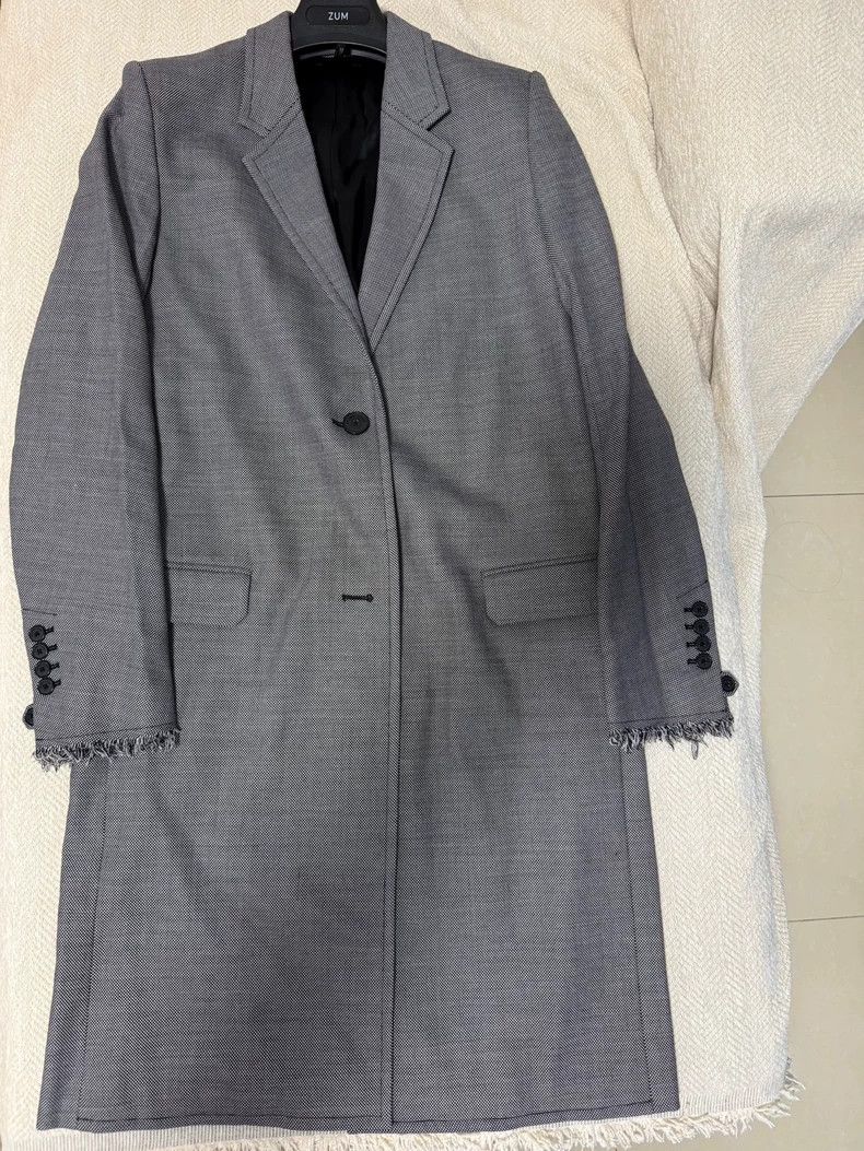 Helmut Lang Helmut Lang Gray Wool Coat XS Size US XS / EU 42 / 0 - 1 Thumbnail