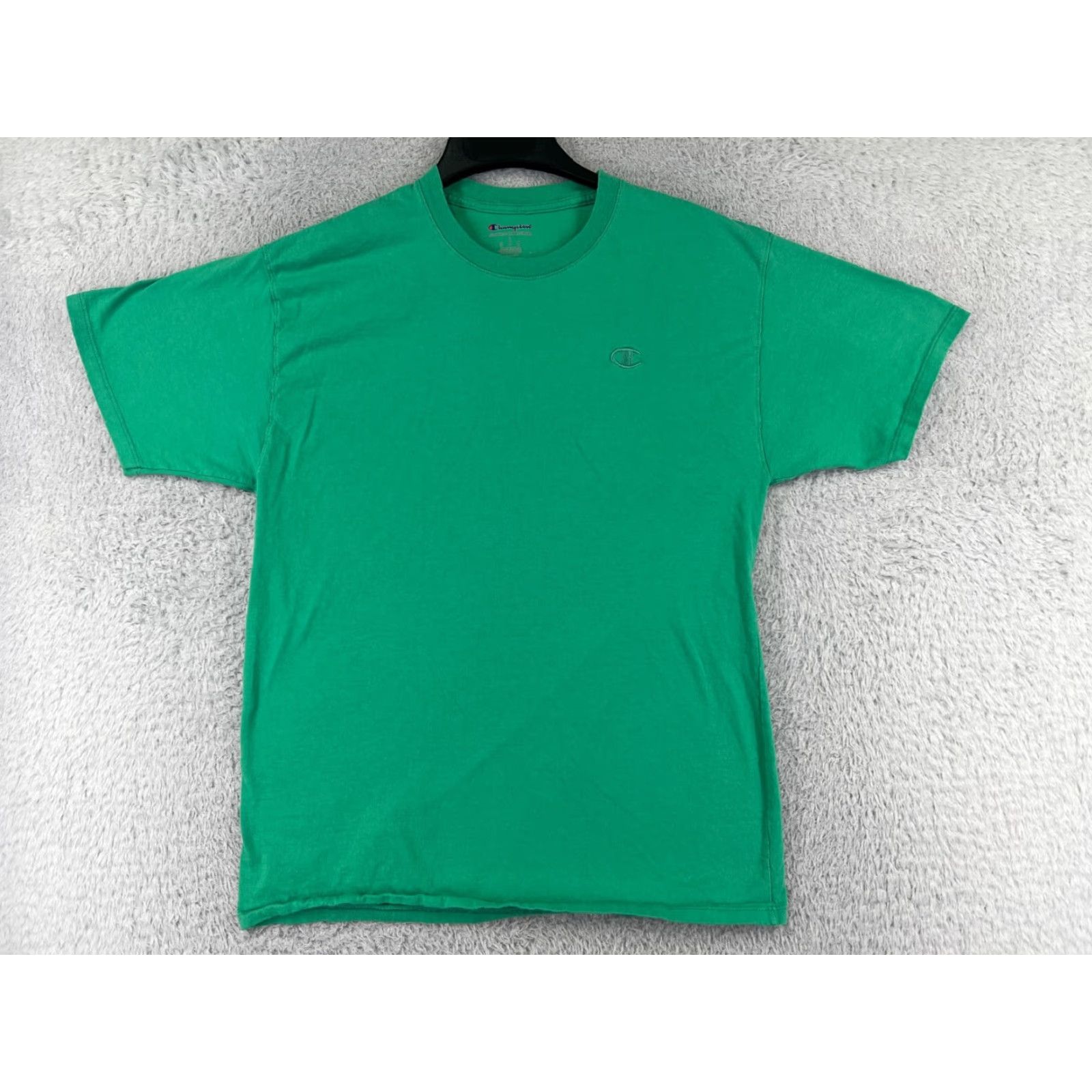 Champion Champion Shirt Mens Large Green Embroidered Logo Crew Neck Athletic Short Sleeve Size US L / EU 52-54 / 3 - 2 Thumbnail