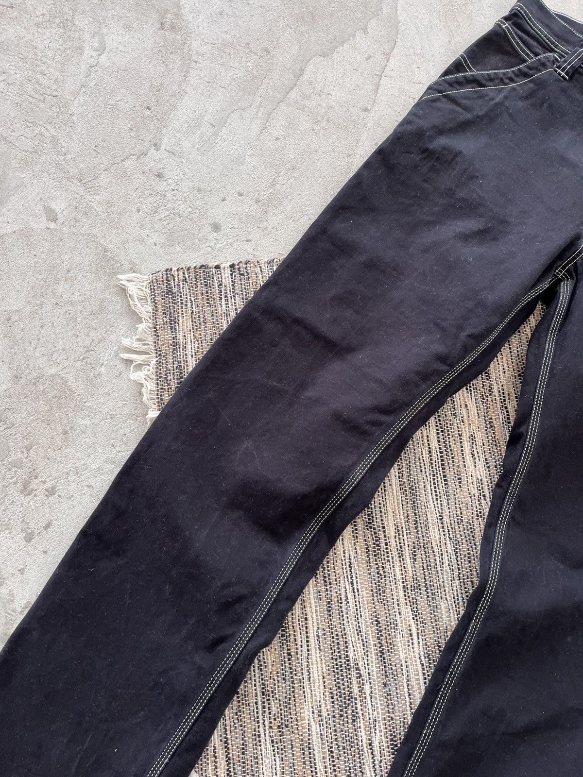 Vans Vintage Vans Workwear Style Black Denim Pants sk8 Y2K Size US 31 - 5 Thumbnail