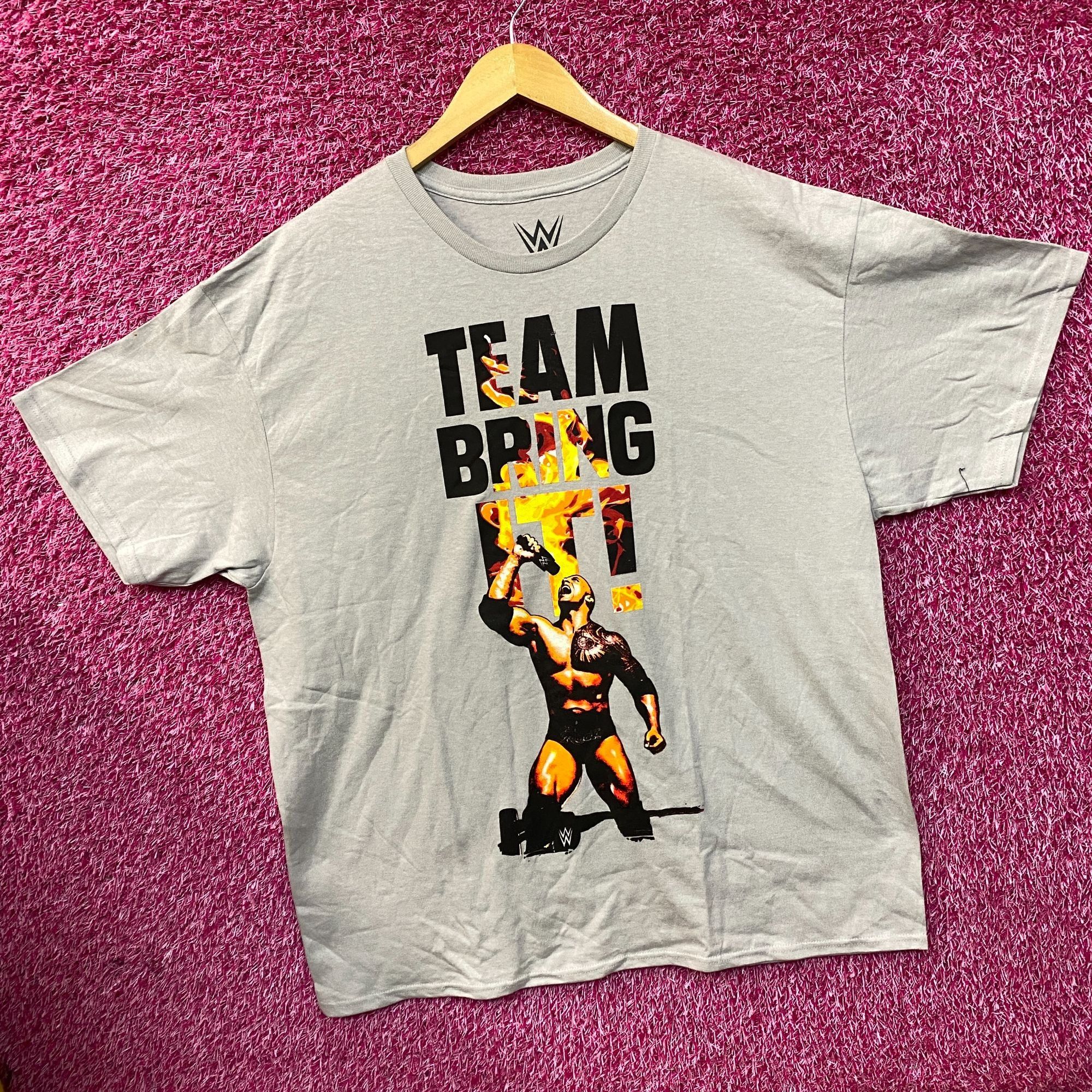 WWE WWE The Rock Team Bring It Graphic Design T-Shirt XL Size US XL / EU 56 / 4 - 3 Thumbnail