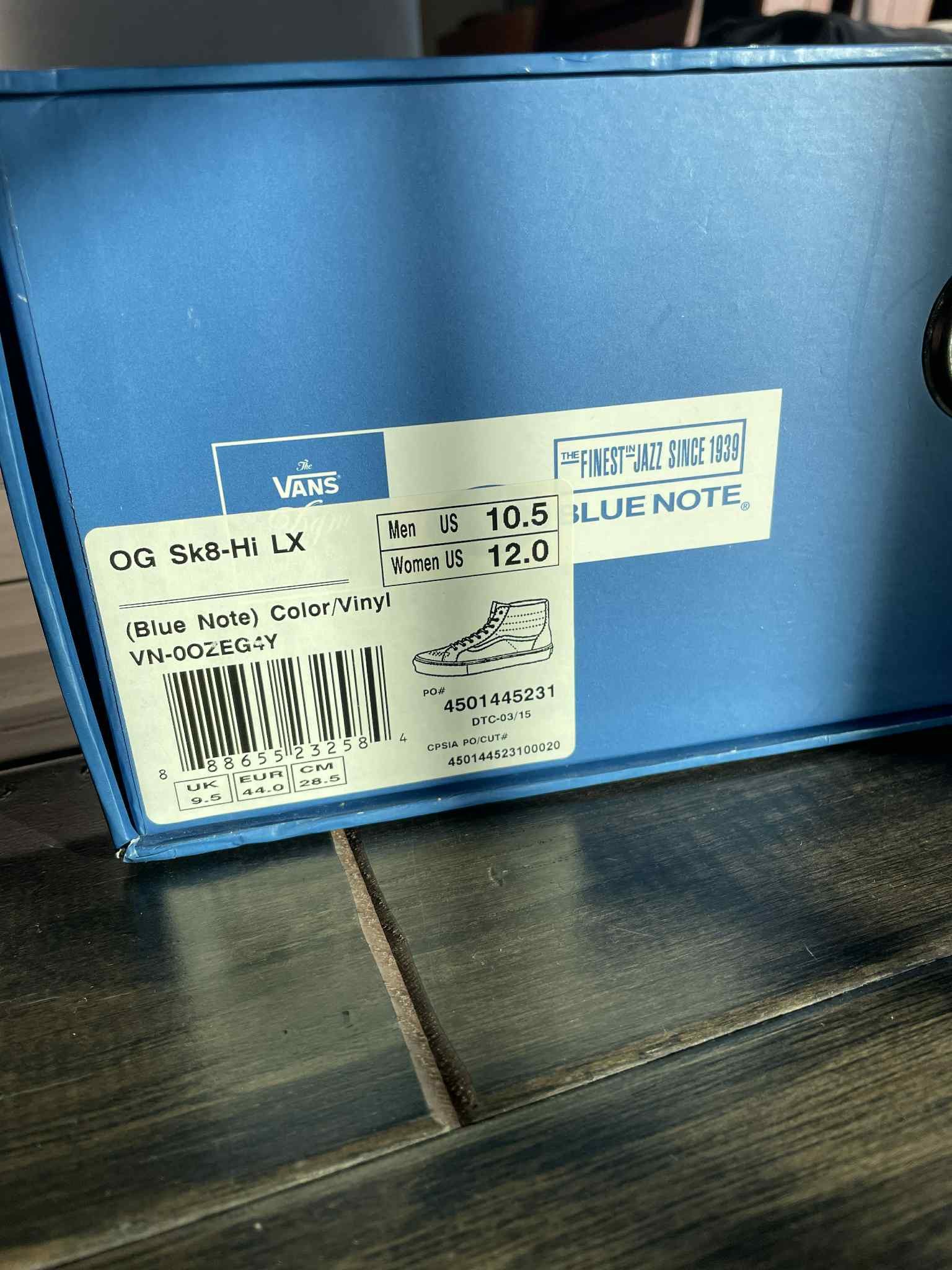 Vans Vans x DQM Blue Note Records Sk8-Hi Size US 10.5 / EU 43-44 - 7 Thumbnail