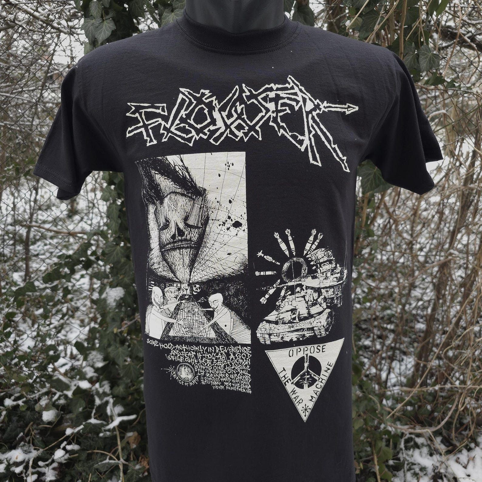 Gildan FLOWER - Oppose the War Machine T-Shirt Size US M / EU 48-50 / 2 - 1 Thumbnail