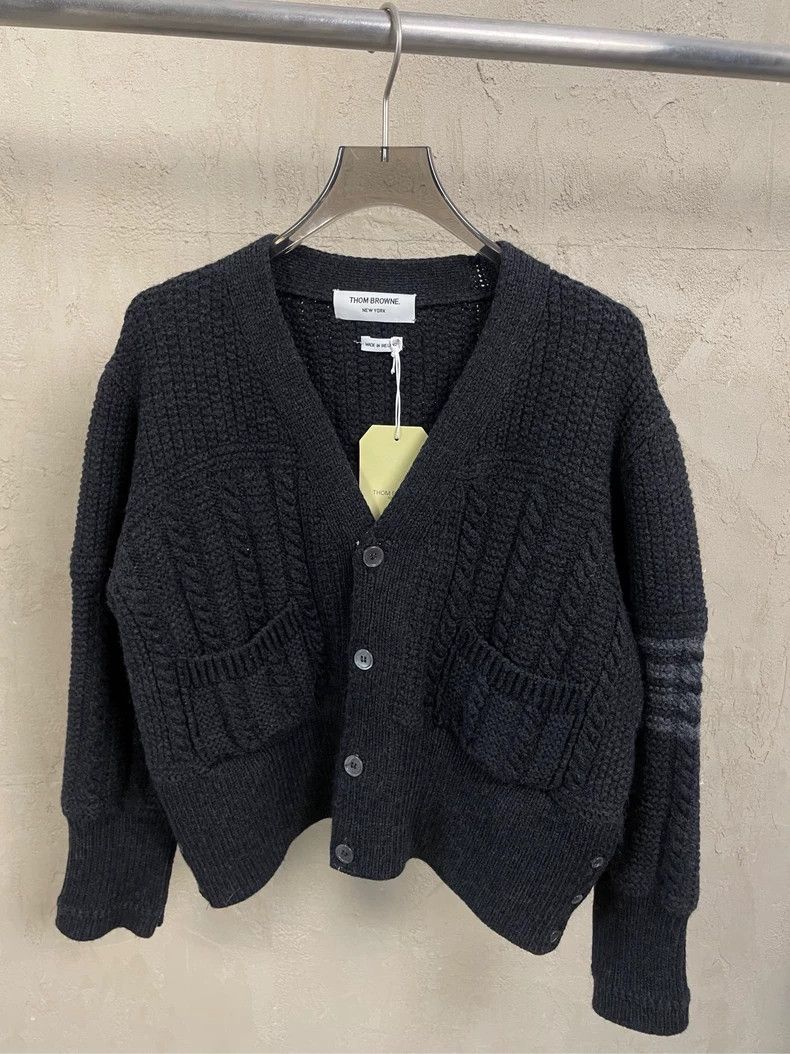 Thom Browne Thom Browne size2 Wool cardigan sweater Size US M / EU 48-50 / 2 - 3 Thumbnail
