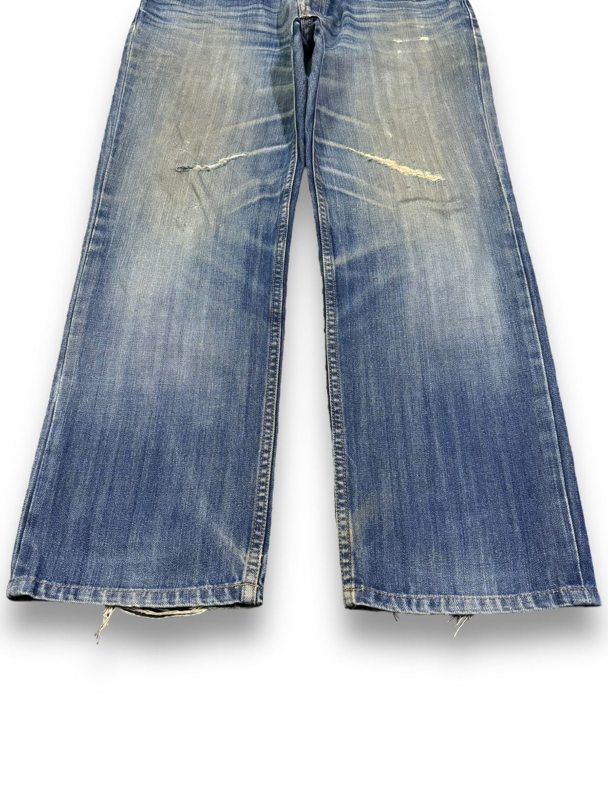 Levi's Vintage Clothing Vintage Levis 502 Mud Wash Straight Leg Distressed Jeans Size US 32 / EU 48 - 9 Thumbnail