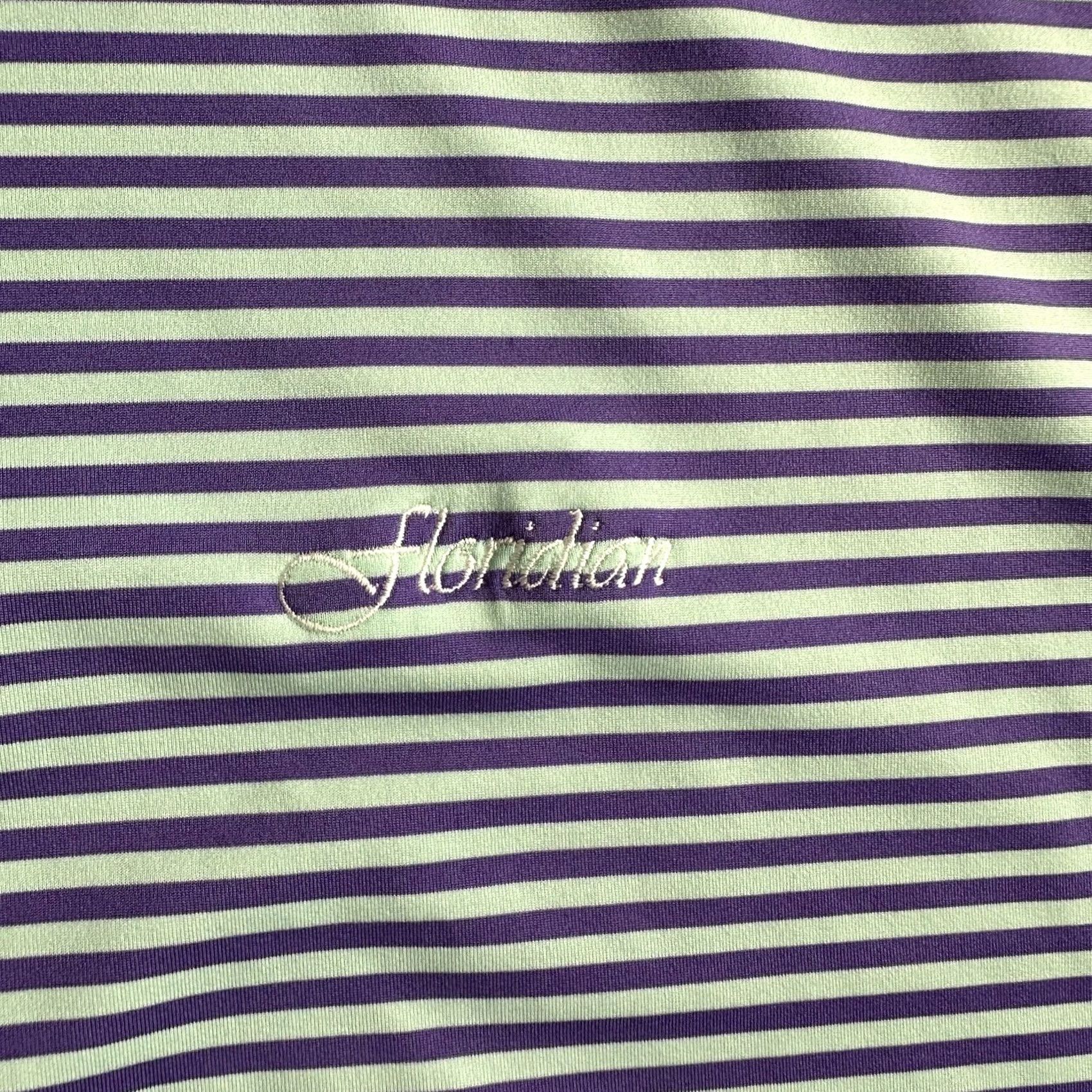 Peter Millar Peter Millar Summer Comfort Floridian Golf Polo Shirt Men XL Purple Stripe Size US XL / EU 56 / 4 - 4 Thumbnail