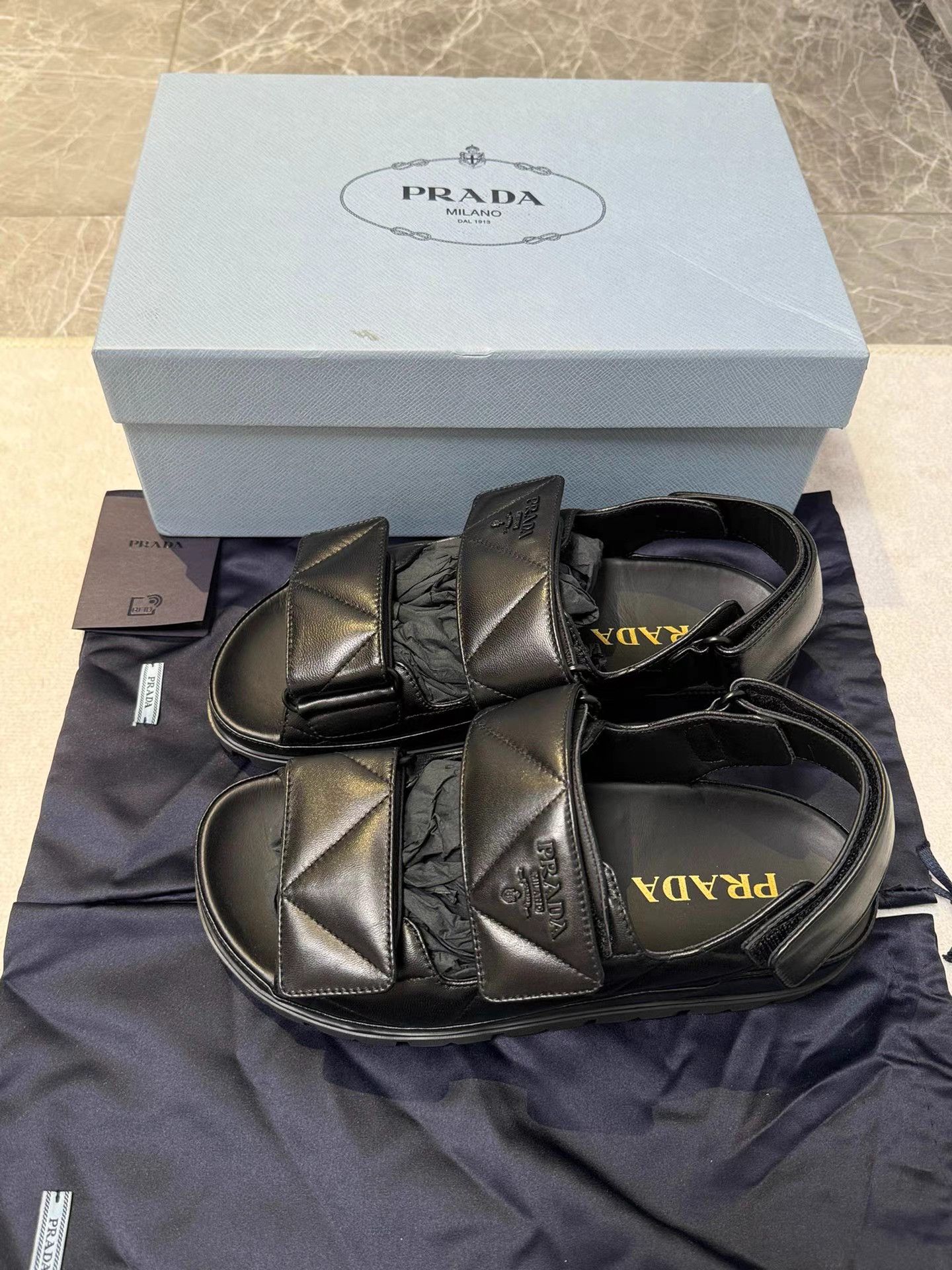 Prada Prada Women's Fussbett Sandals Slides K6 Size US 6 / IT 36 - 1 Thumbnail