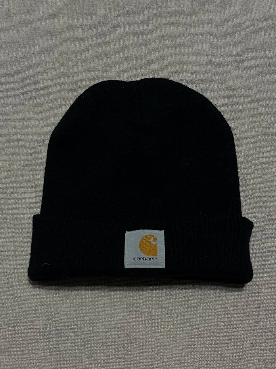 Carhartt Carhartt Vintage Men`s Black Hat Beanie Made In Usa Logo Size ONE SIZE - 1 Thumbnail